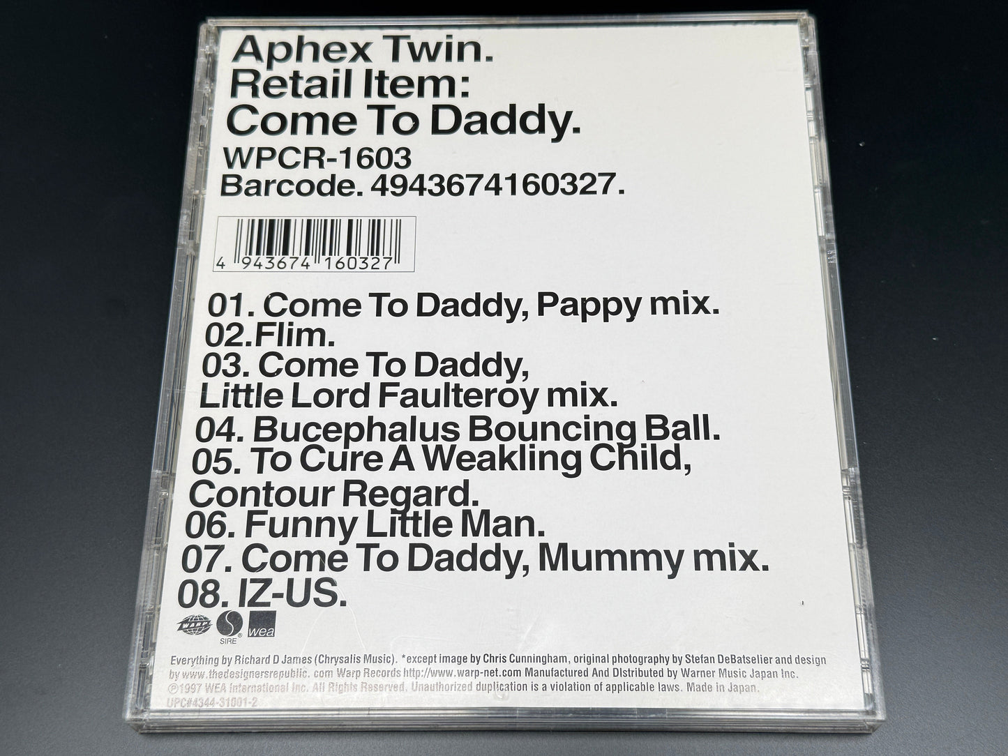Aphex Twin Come To Daddy Japan Import CD