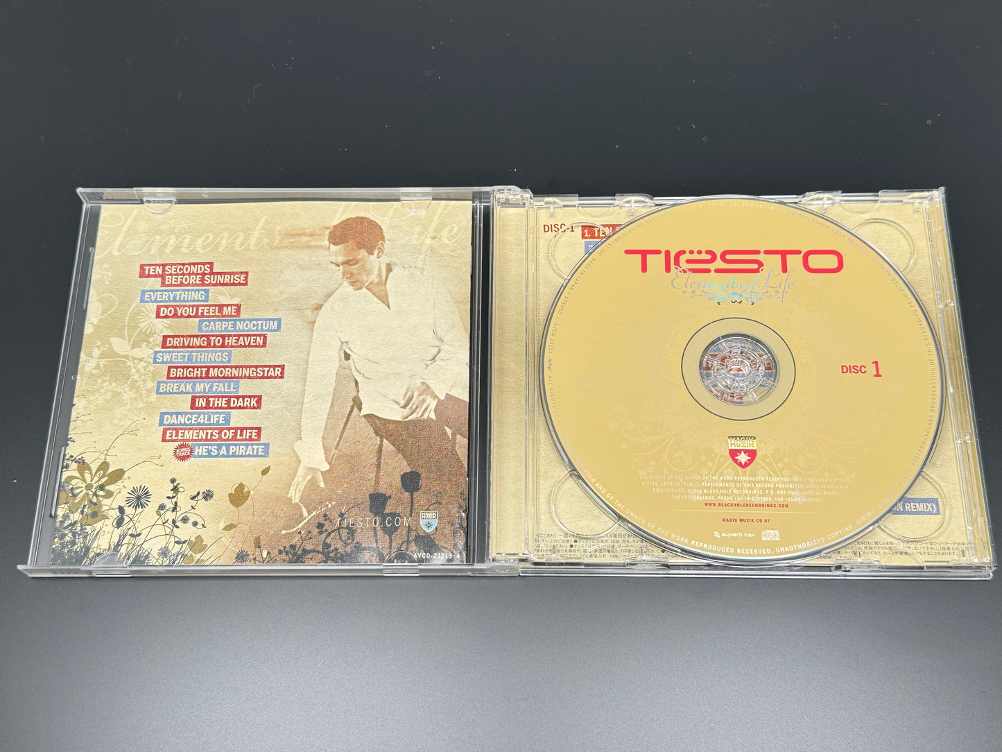 Tiësto Elements Of Life Japan Import Bonus Disc