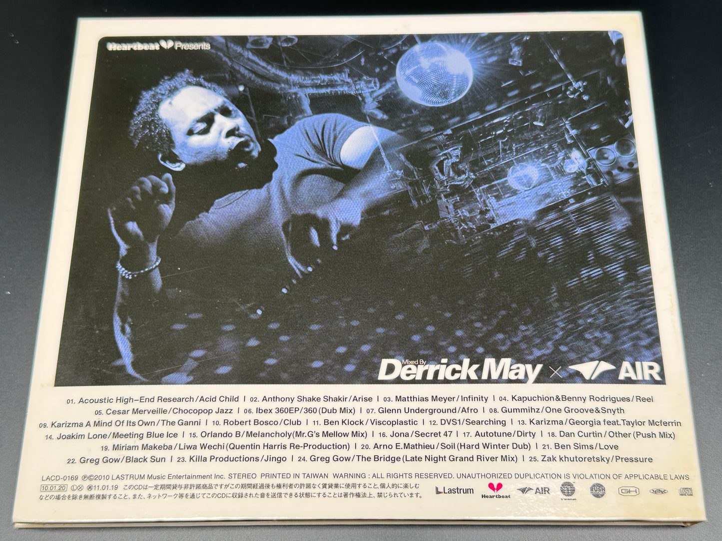 Derrick May Heartbeat Presents × Air Vol.1 Japanese CD LACD-0169