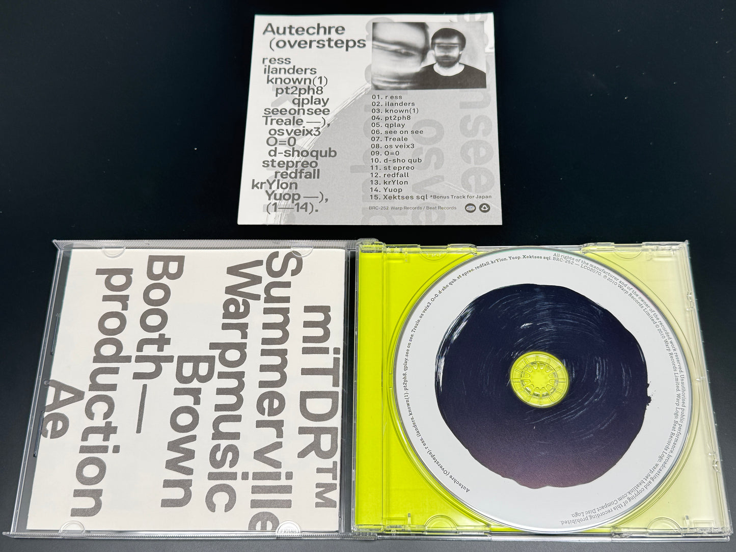 Autechre Oversteps Japanese Bonus Track+1 BRC-252