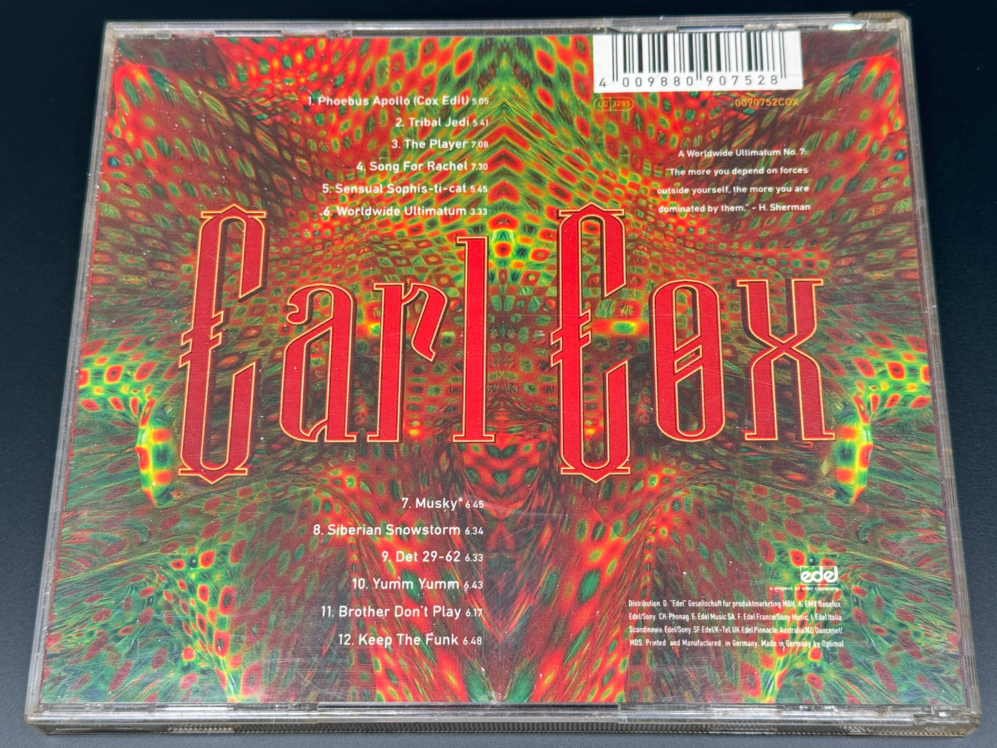 Carl Cox At The End Of The Cliché