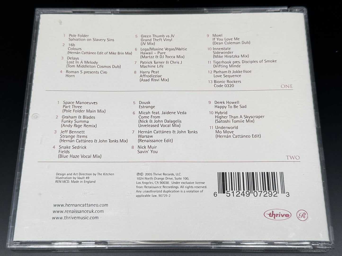 Hernan Cattaneo Renaissance The Masters Series Vol.2 2CD