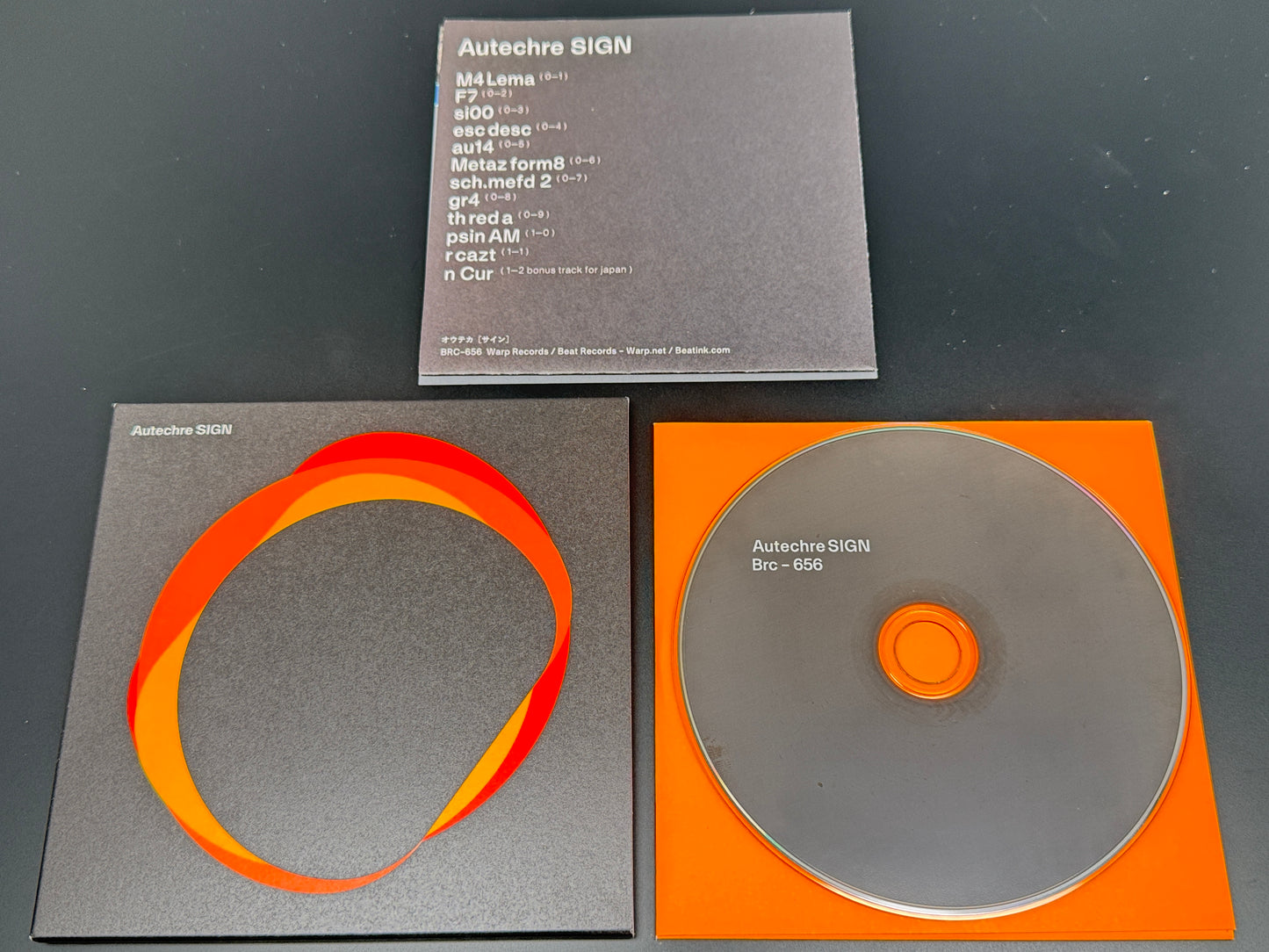 Autechre Sign Japanese CD Bonus Track+1 BRC-656