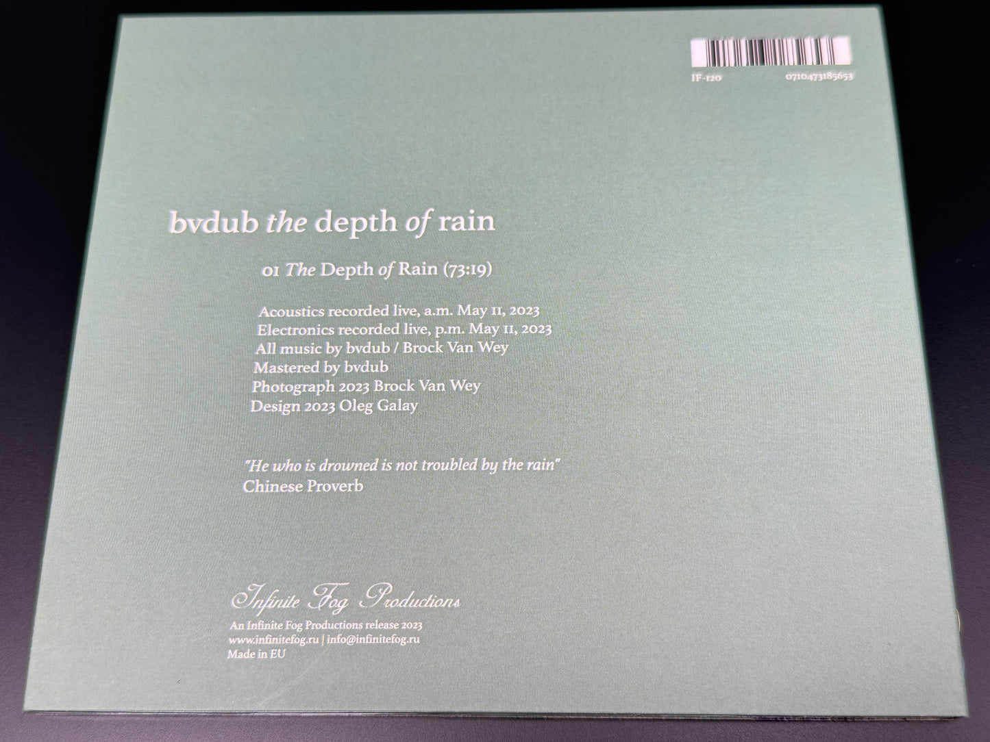 Bvdub The Depth of Rain