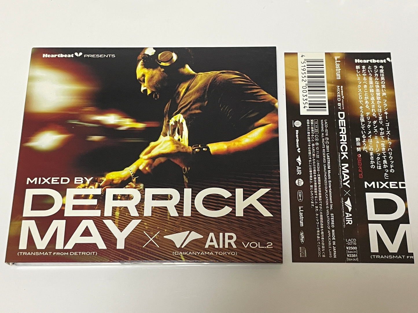 Derrick May Heartbeat Presents × Air Vol.2 Japanese CD LACD-0216