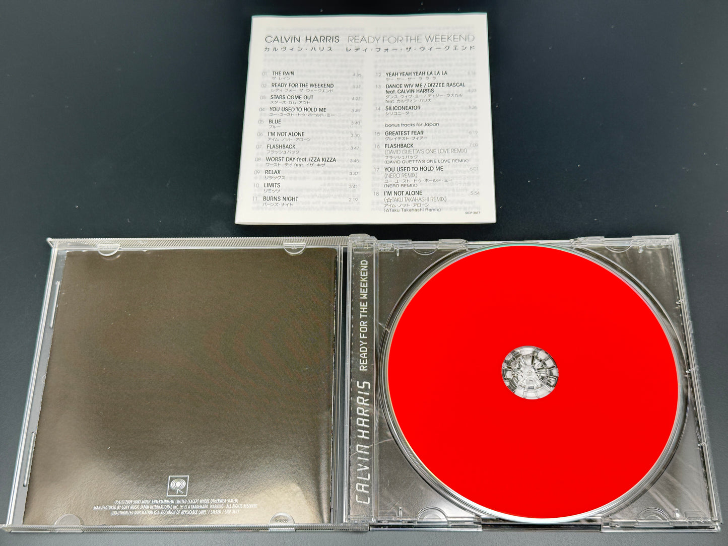 Calvin Harris Ready For The Weekend Japan Import Bonus Tracks Nero SICP-3677