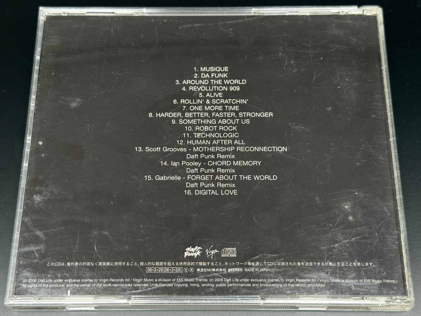 Daft Punk Musique Vol.1 1993 - 2005 Japan Import CD TOCP-66538