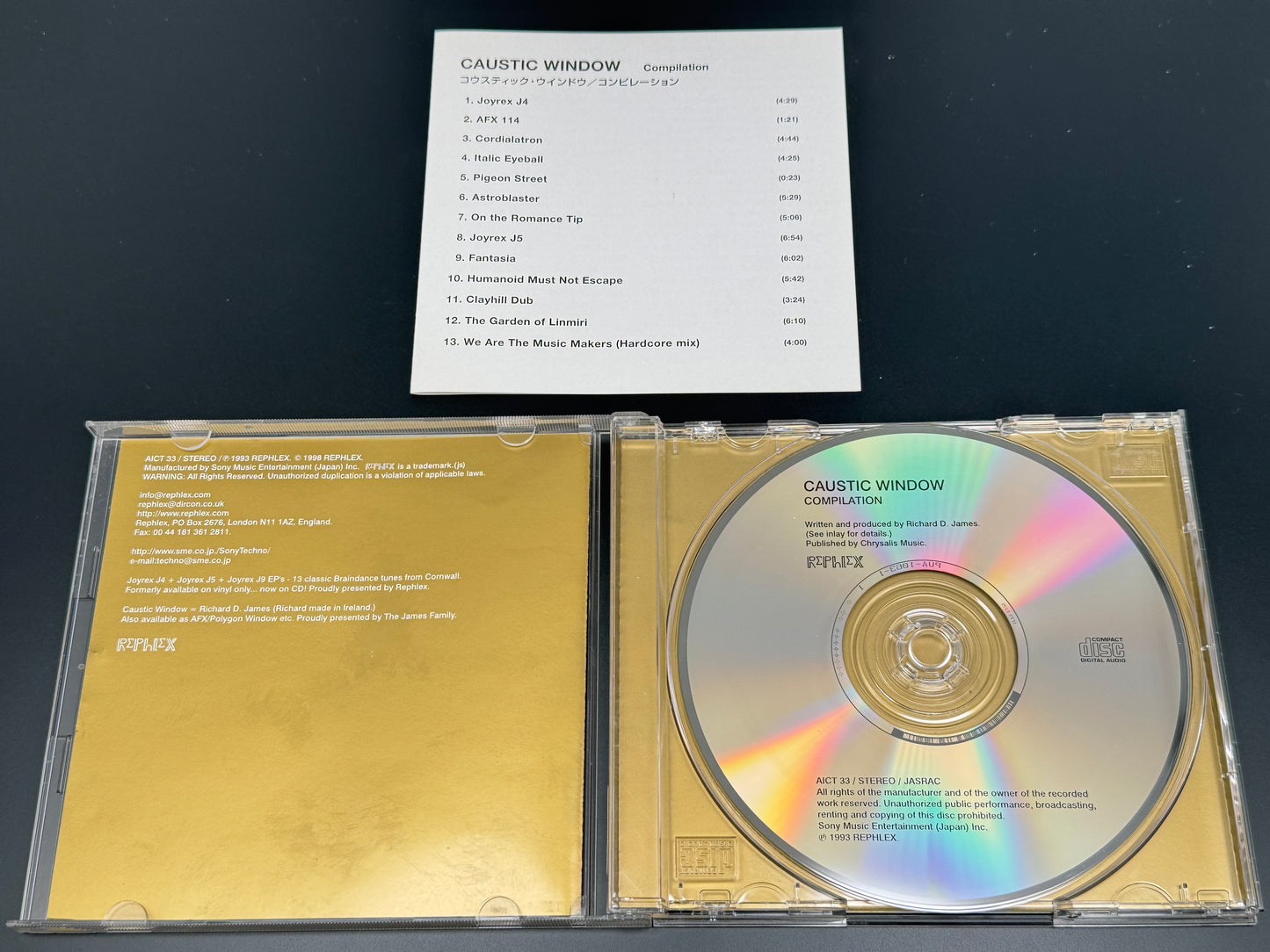 Aphex Twin Caustic Window AFX Compilation Japan Import AICT-33