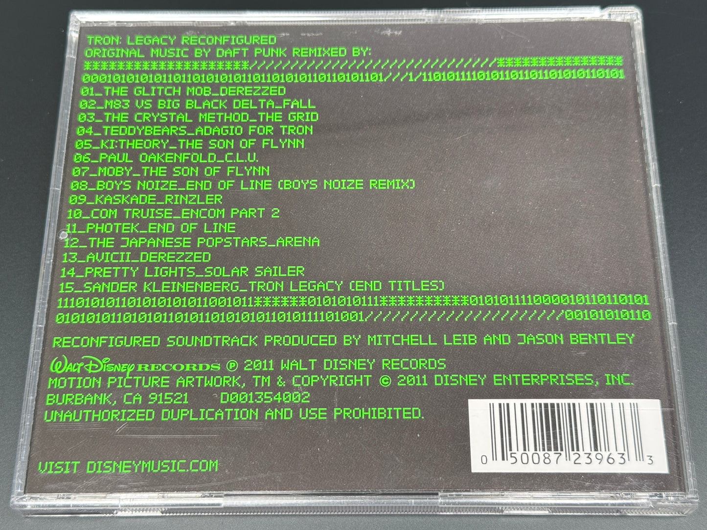 Daft Punk Tron Legacy Reconfigured M83 Moby Kaskade Avicii Photek