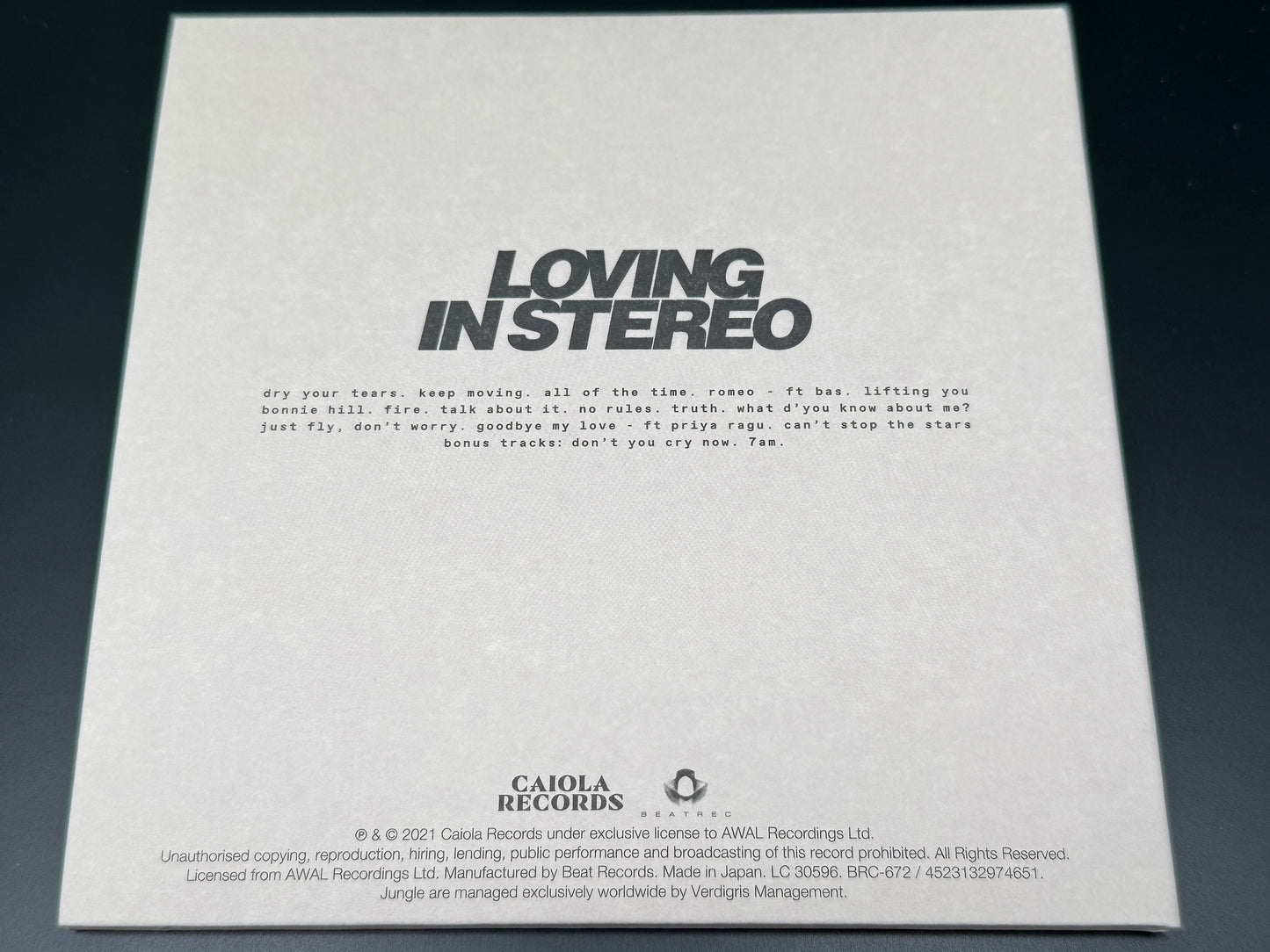 Jungle Loving In Stereo Japan Import Bonus Track+1 BRC-672