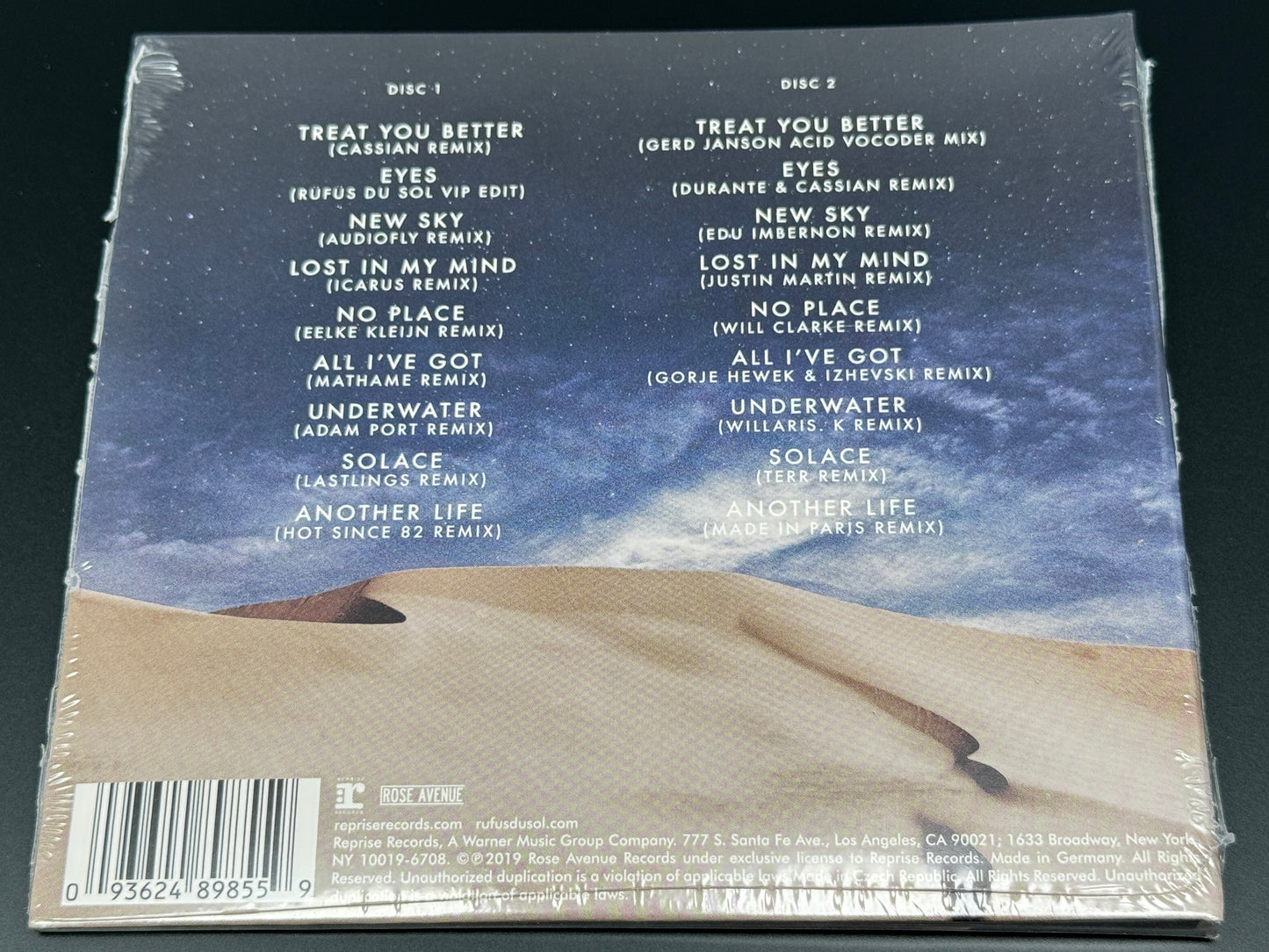 Rüfüs Du Sol Solace Remixed Rufus Du Sol,Cassian,Adam Port,Hot Since 82,Mathame,Eelke Kleijn 2CD