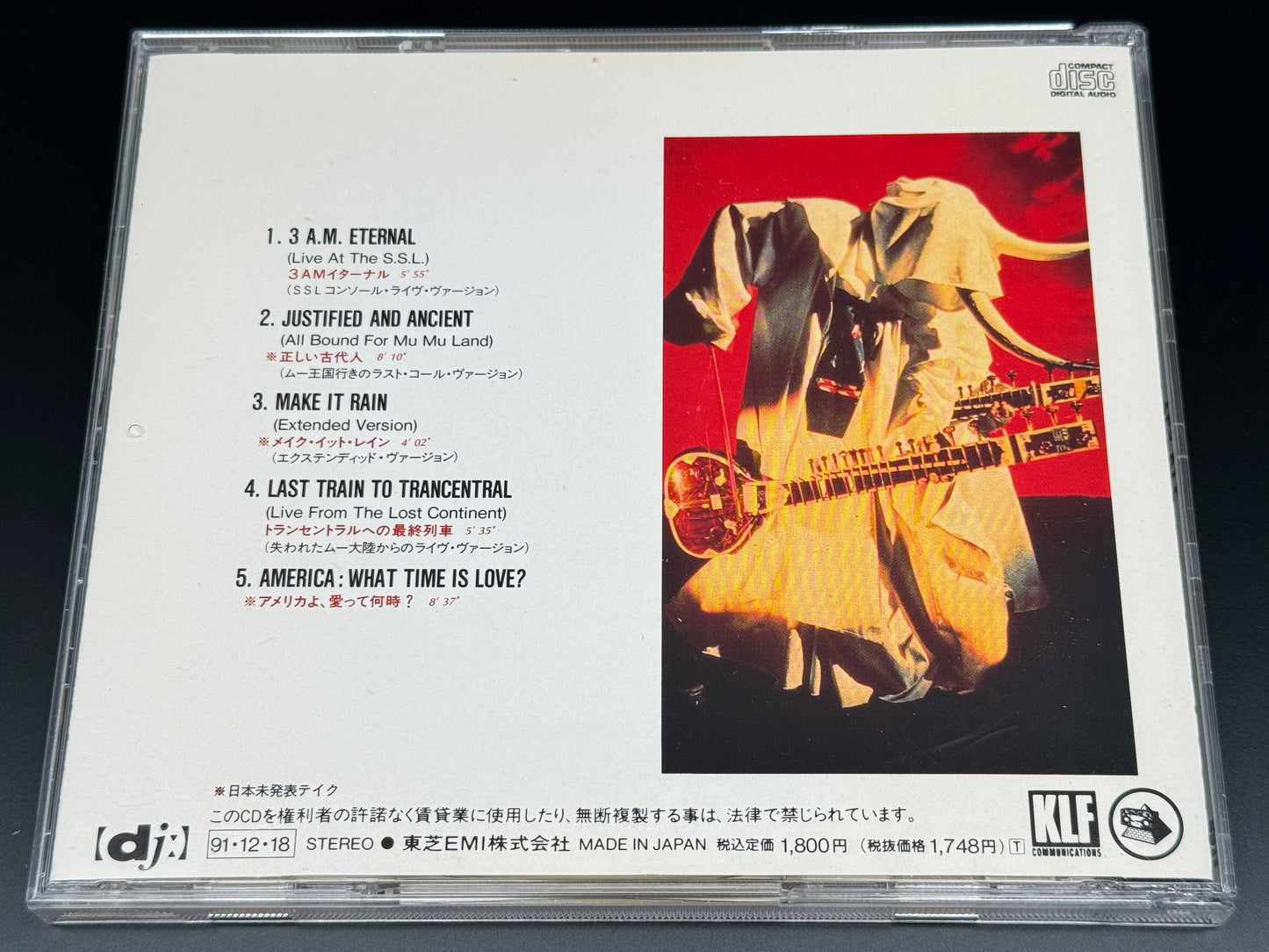 The KLF MU Japanese CD TOCP-6916