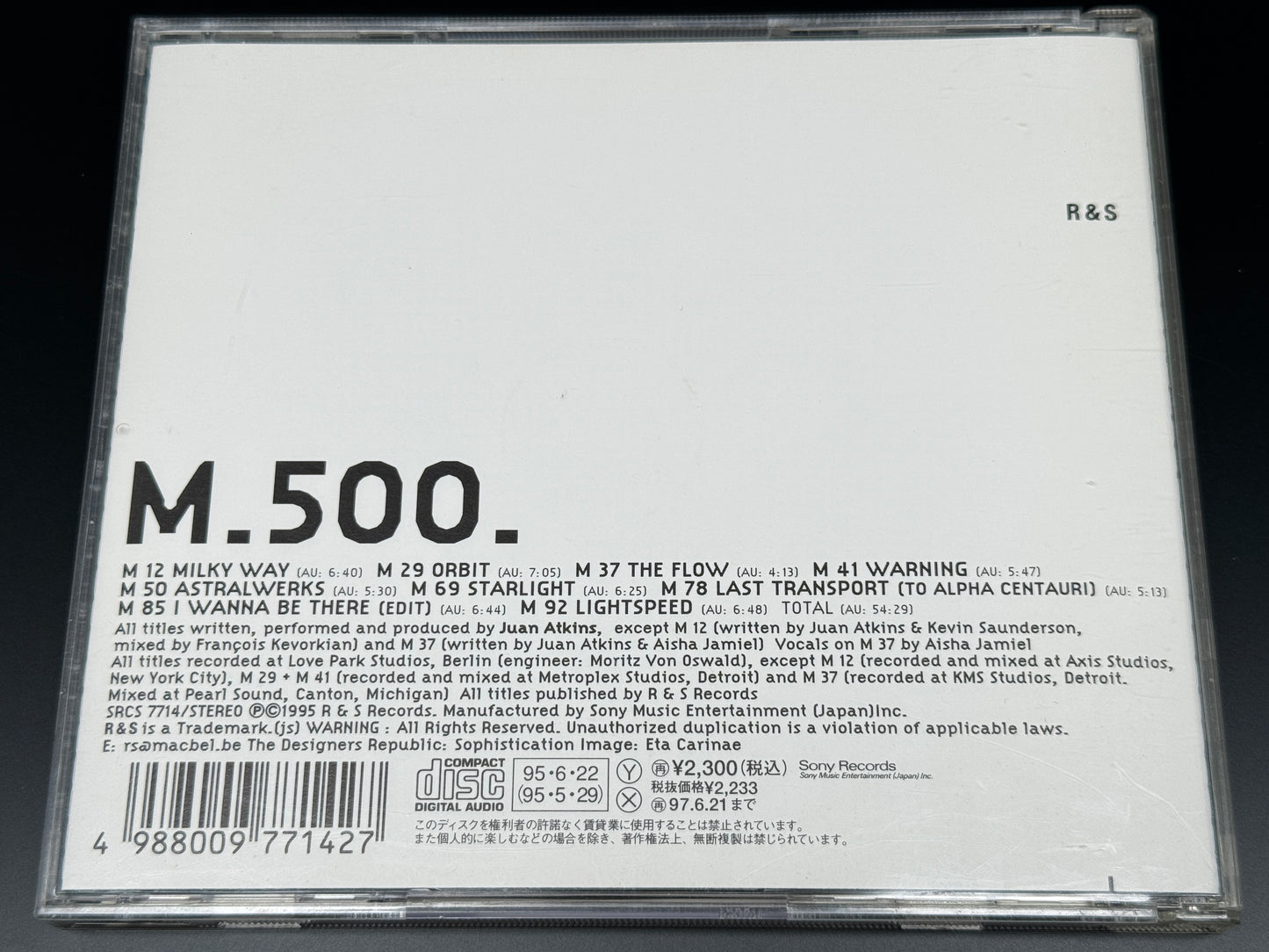Model 500 Deep Space Juan Atkins Japanese CD SRCS-7805