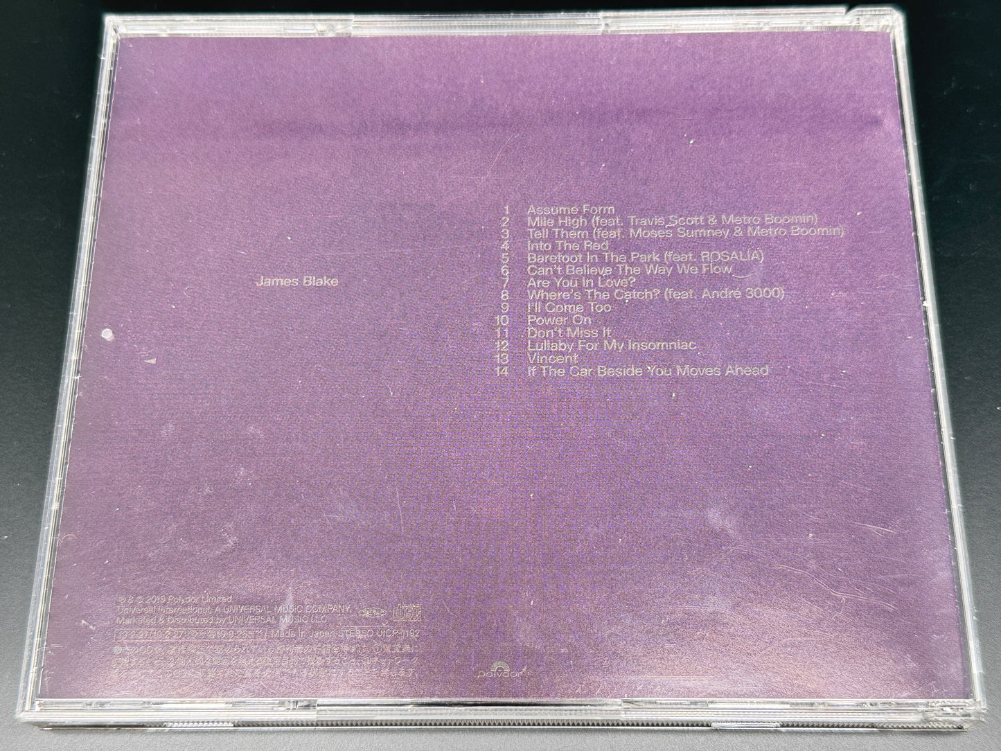 James Blake Assume Form Japanese CD Bonus Tracks+2 UICP-1192