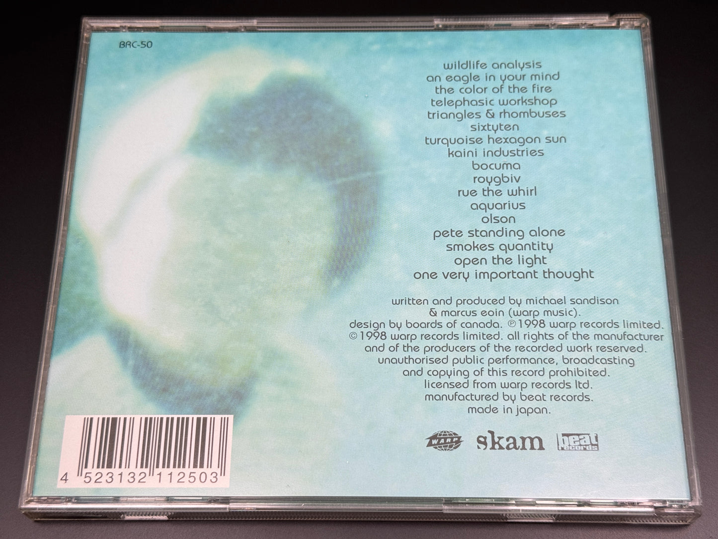 Boards Of Canada Music Has The Right To Children Japan Import CD BRC- 50