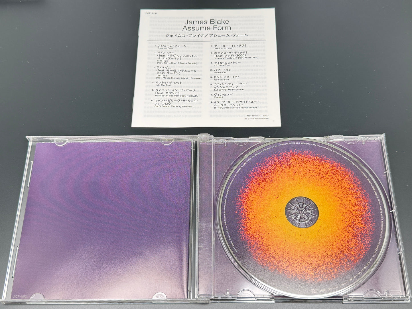 James Blake Assume Form Japanese CD Bonus Tracks+2 UICP-1192