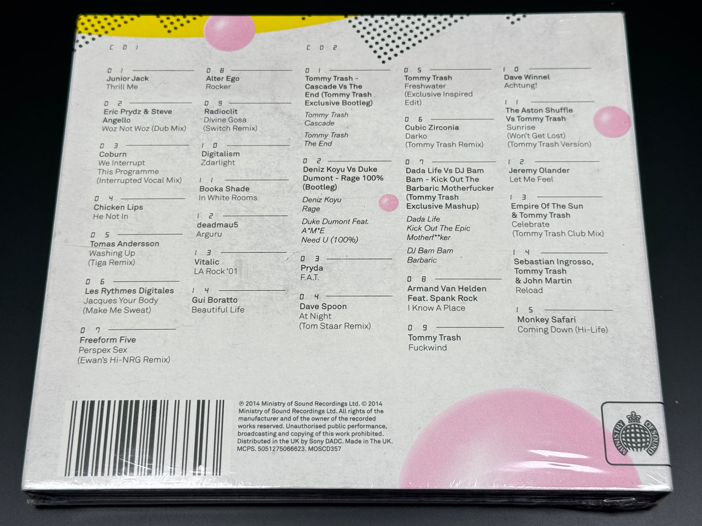 Tommy Trash Inspired 2CD Ministry Of Sound