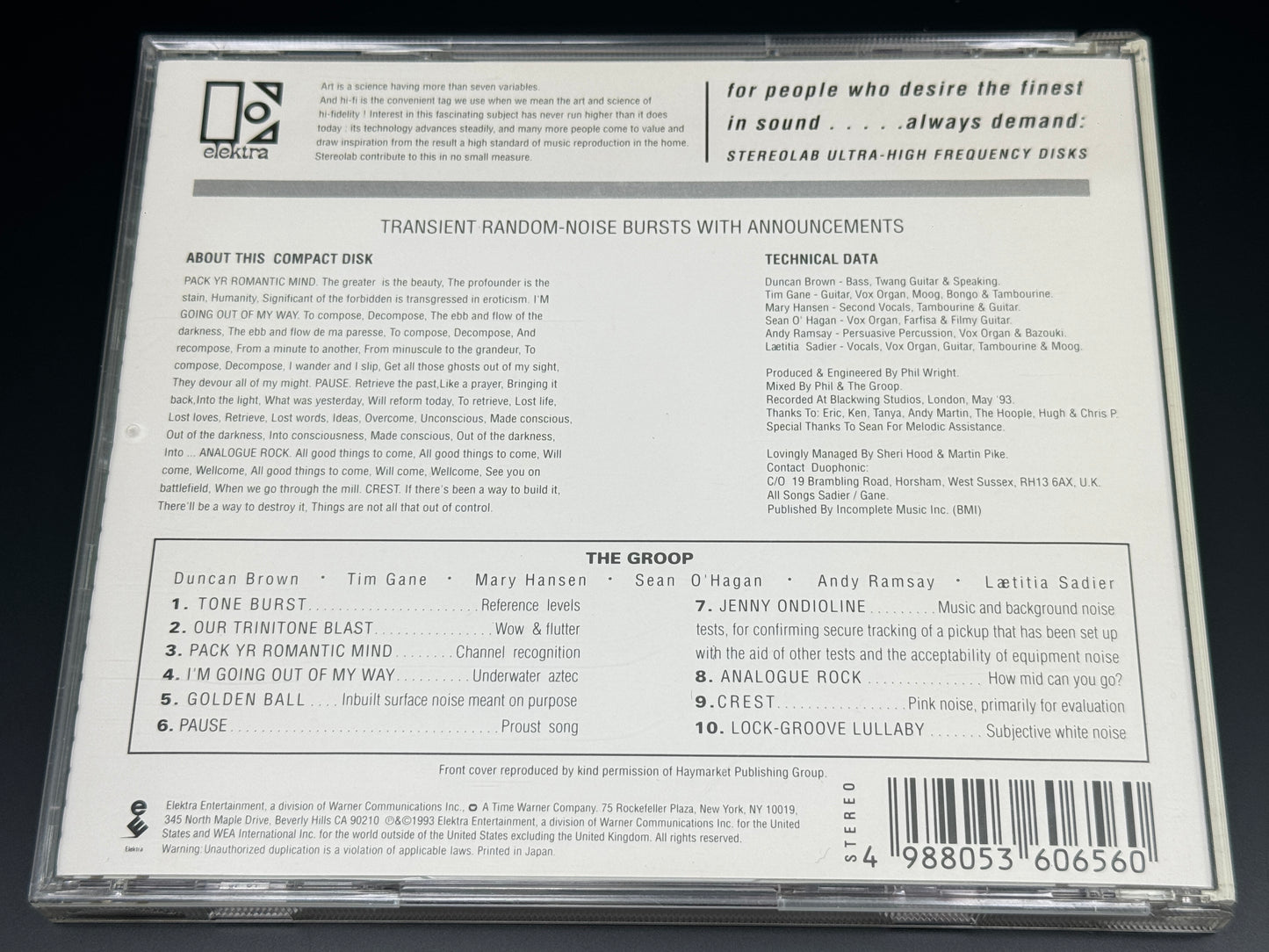 Stereolab Transient Random-Noise Bursts With Announcements Japan Import WMC5-656
