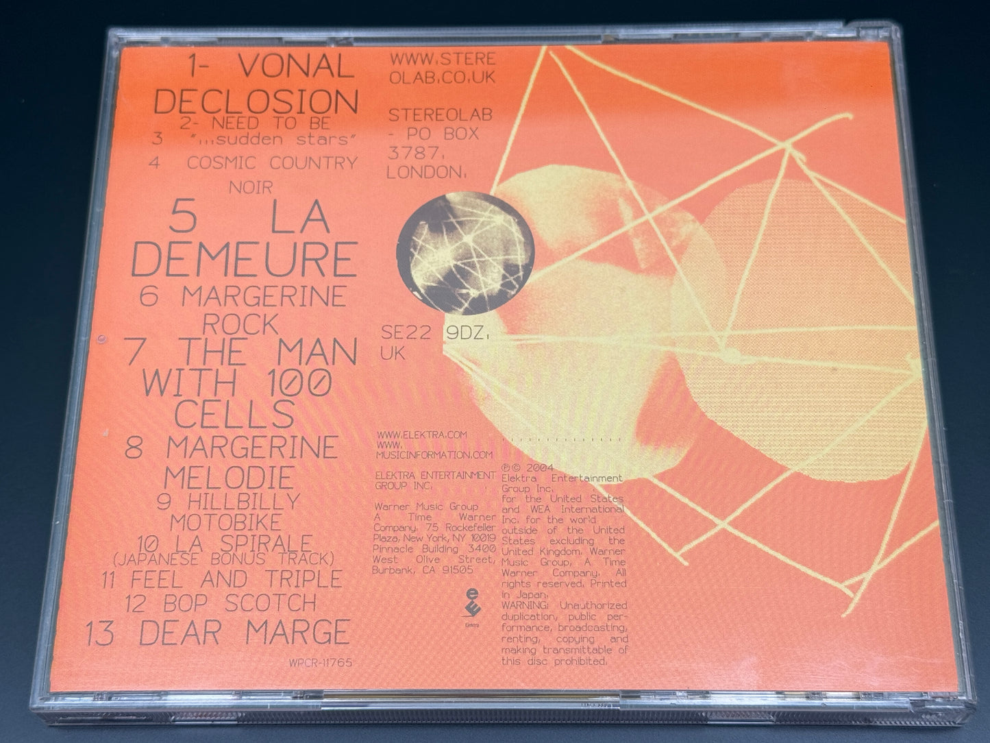 Stereolab Margerine Eclipse Japan Import CD Bonus Track+1 WPCR-11765
