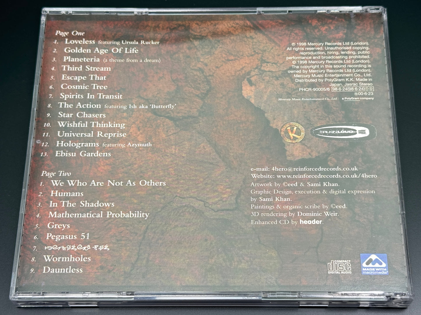 4 hero Two Pages Japan Import 2CD w/2 Bonus Trks PHCR-90005/6