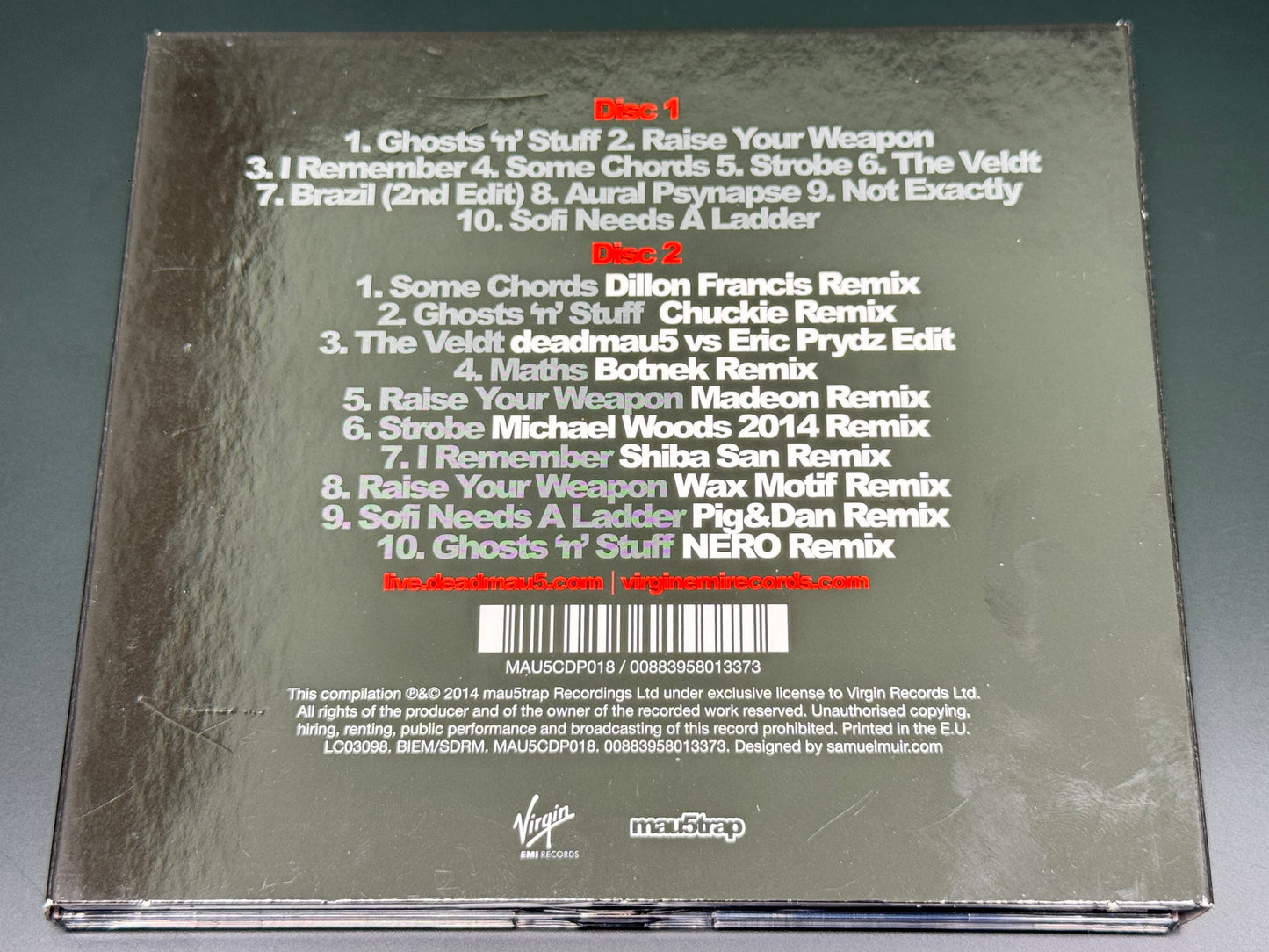 deadmau5 5 Years of Mau5 2CD
Mau5trap Recordings MAU5CDP018