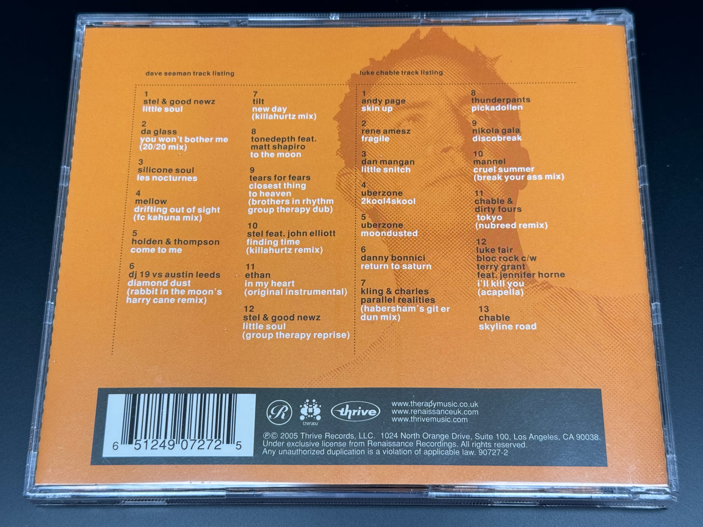 Dave Seaman Luke Chable Renaissance The Therapy Sessions 2 2CD