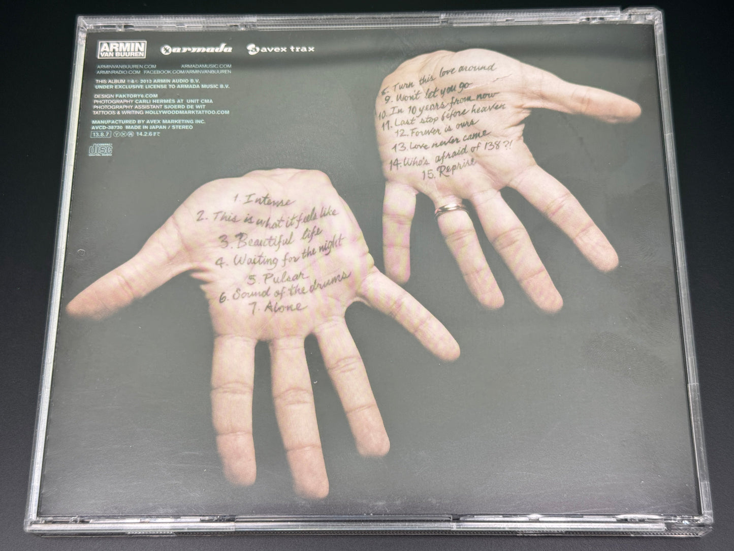 Armin Van Buuren Intense Japan Import AVCD-38730