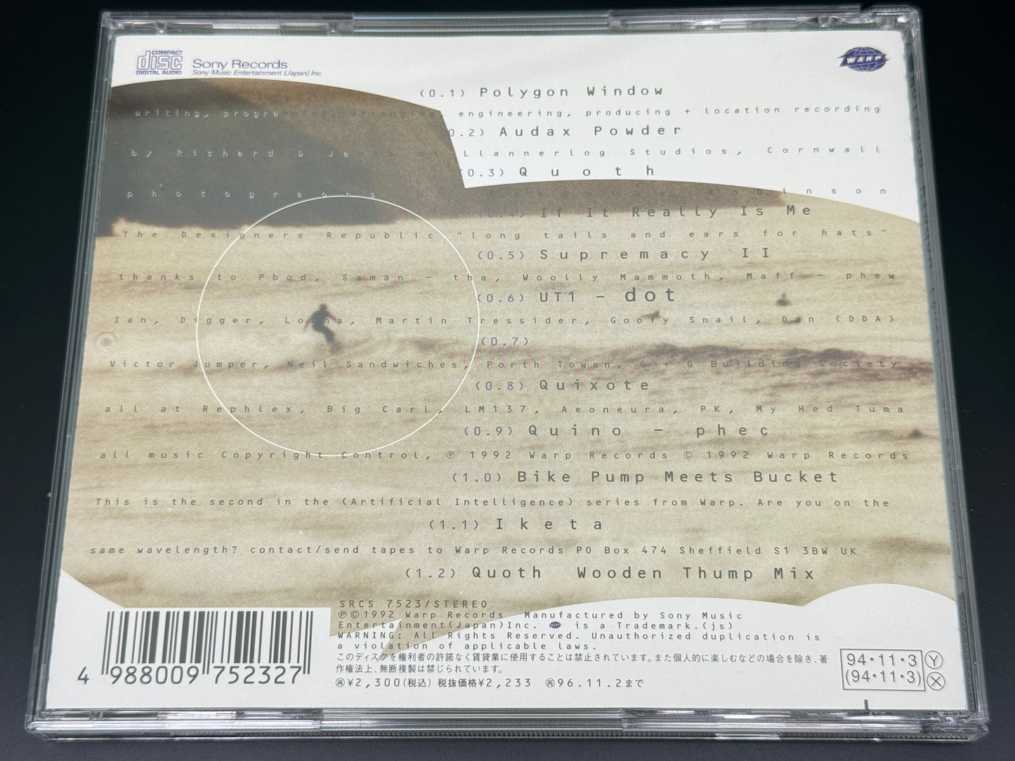 Polygon Window Surfing On Sine Waves AFX Aphex Twin Japan Import