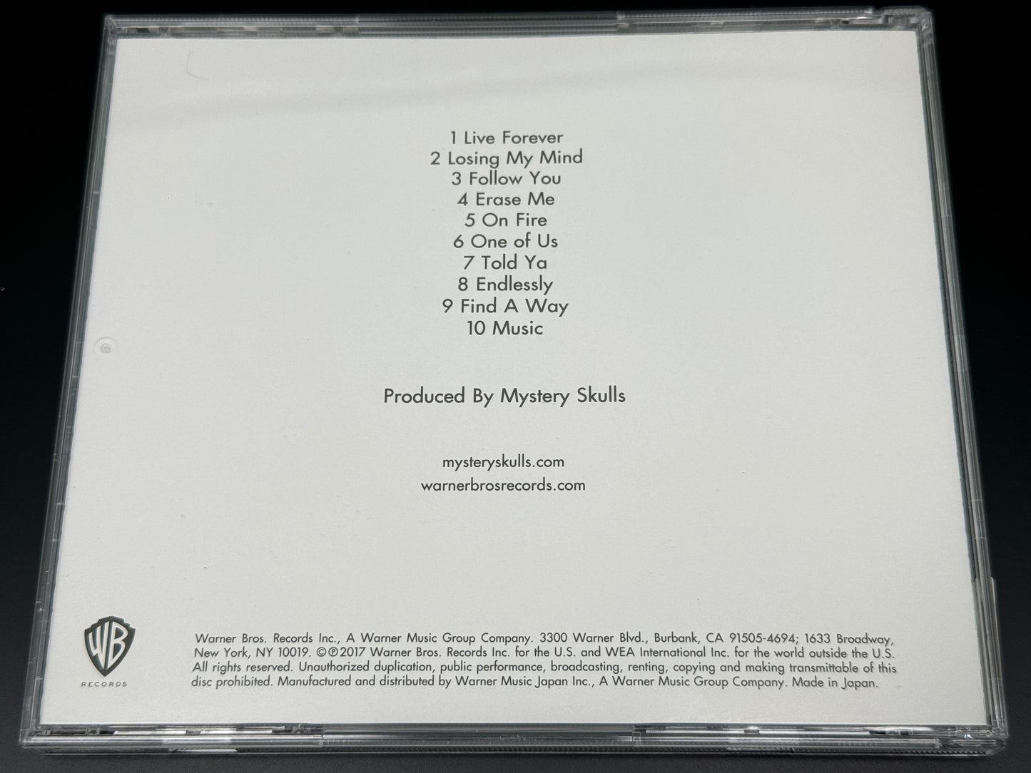 Mystery Skulls One Of Us Japan Import Bonus Track WPCR-17883