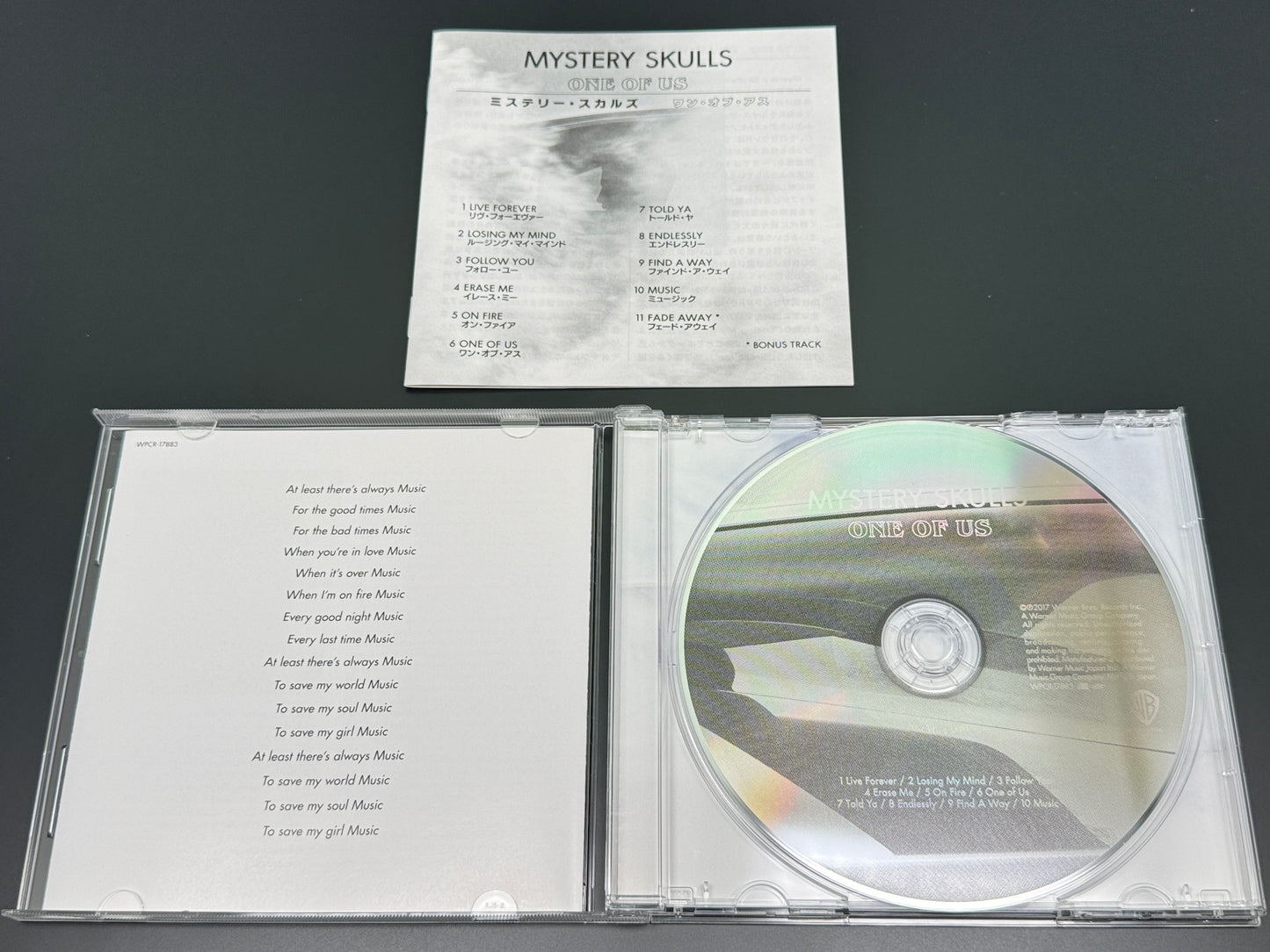 Mystery Skulls One Of Us Japan Import Bonus Track WPCR-17883
