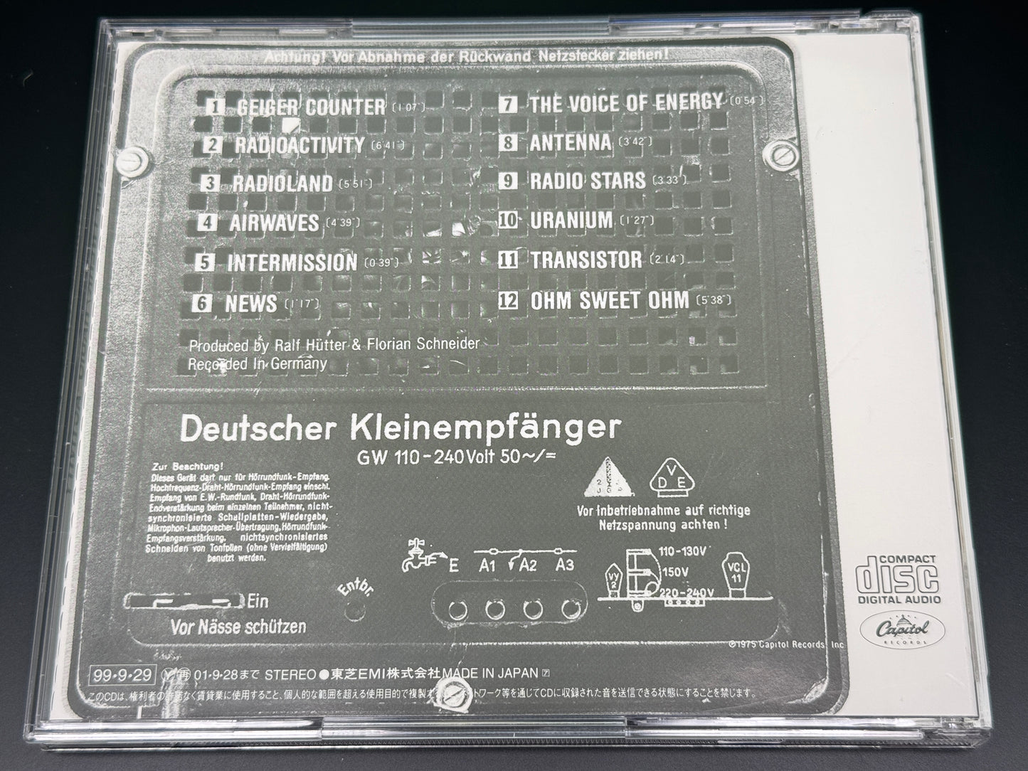 Kraftwerk Radio-Activity Japan Import TOCP-53095
