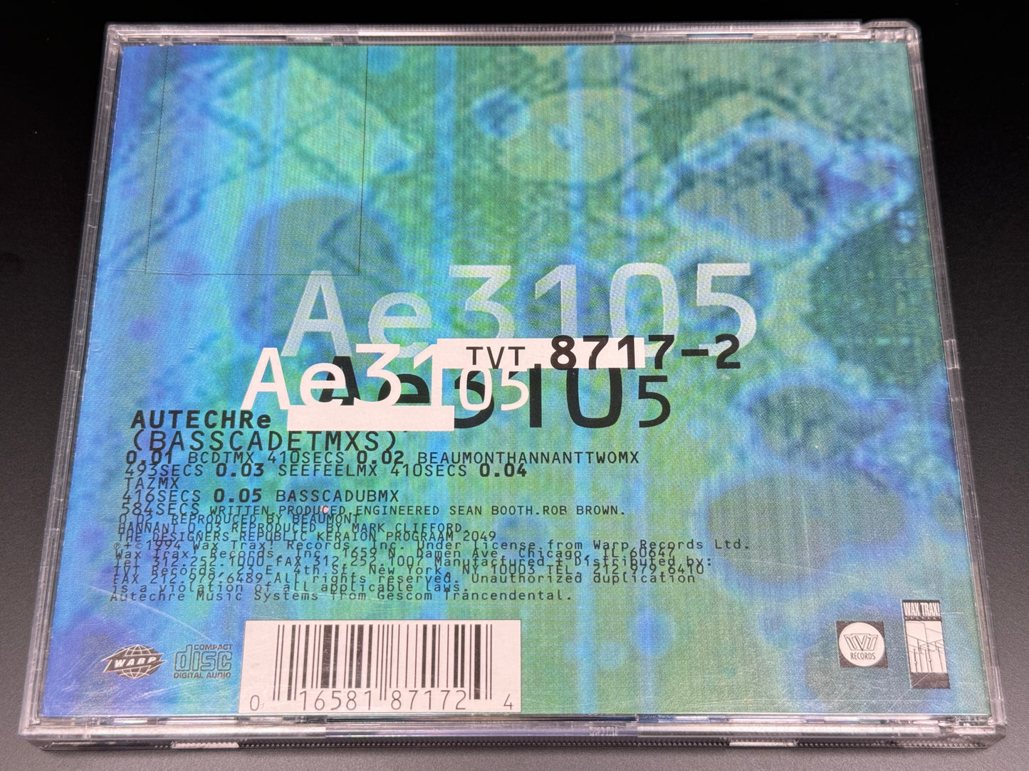 Autechre Basscad EP 016581871724