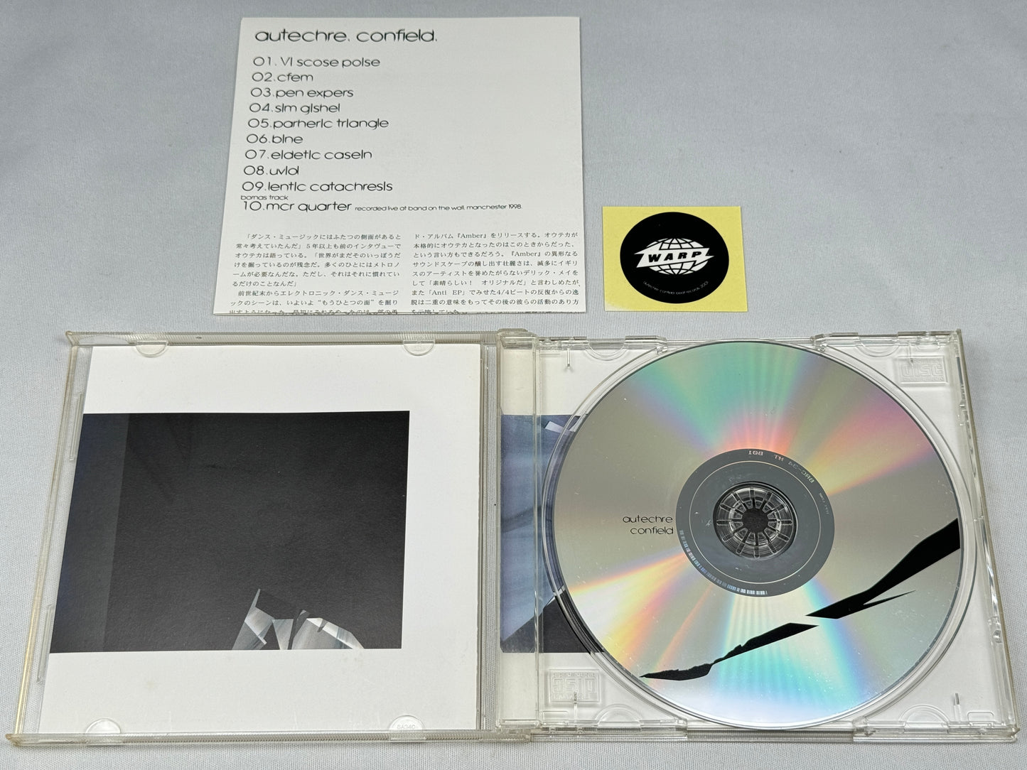 Autechre Confield Japanese CD Bonus Track+1 BRC-34