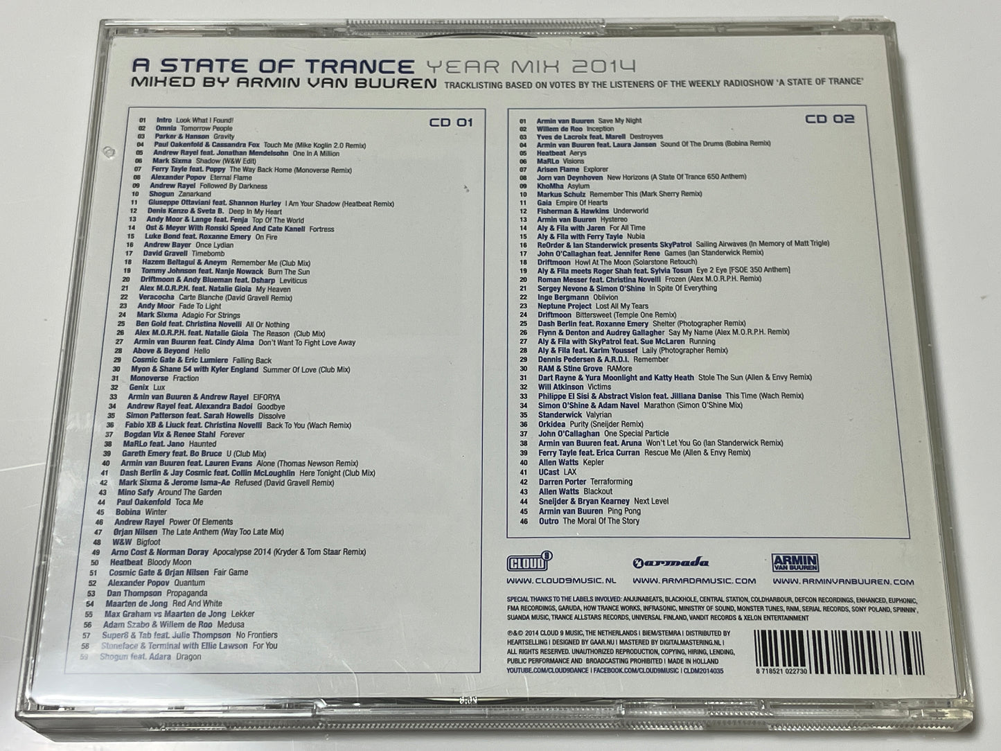 Armin Van Buuren A State of Trance Year Mix 2014 2×CD
