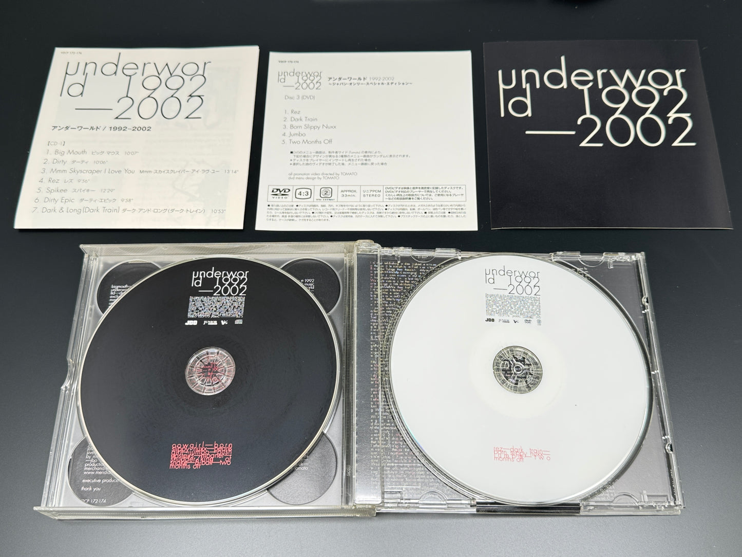 Underworld 1992-2002 Japan Only Special Edition 2CD+DVD V2CP-172/4