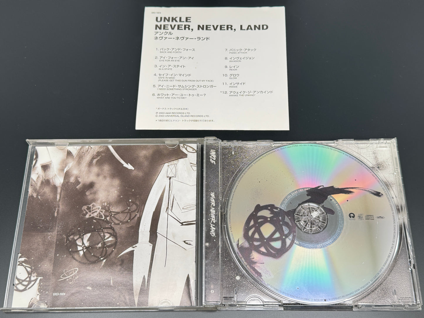 Unkle Never Never Land Japan Import CD Bonus Track+1 James Lavelle