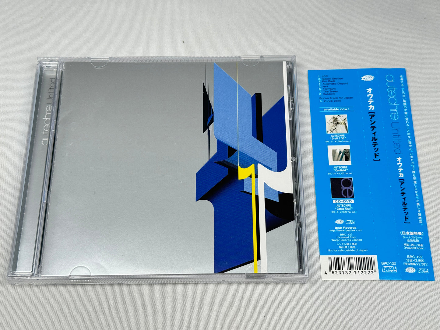 Autechre Untited Japanese CD Bonus Track+1 BRC-122