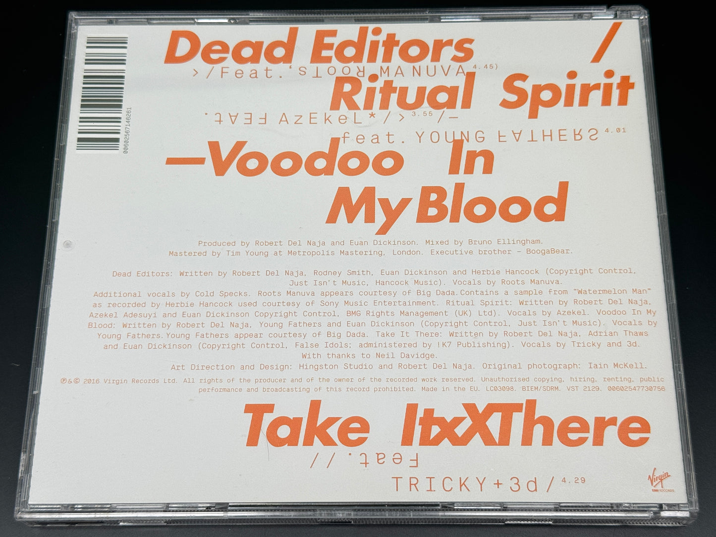 Massive Attack Ritual Spirit CD