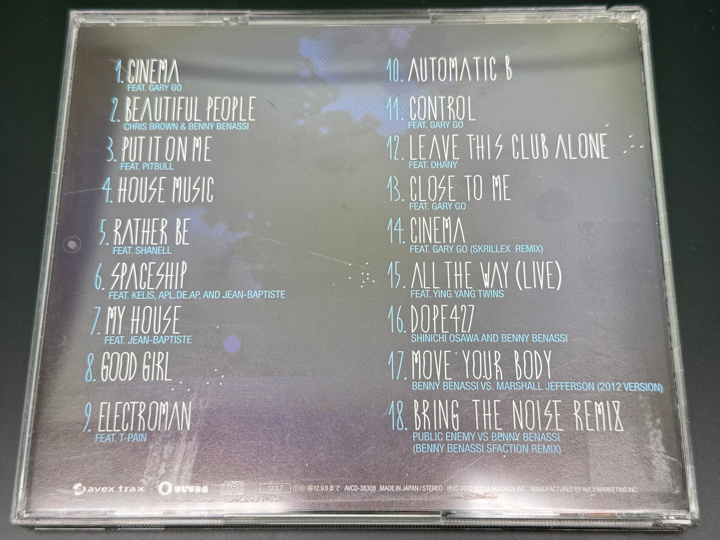 Benny Benassi Electroman Japan Import Bonus Tracks+3 Skrillex AVCD-38308