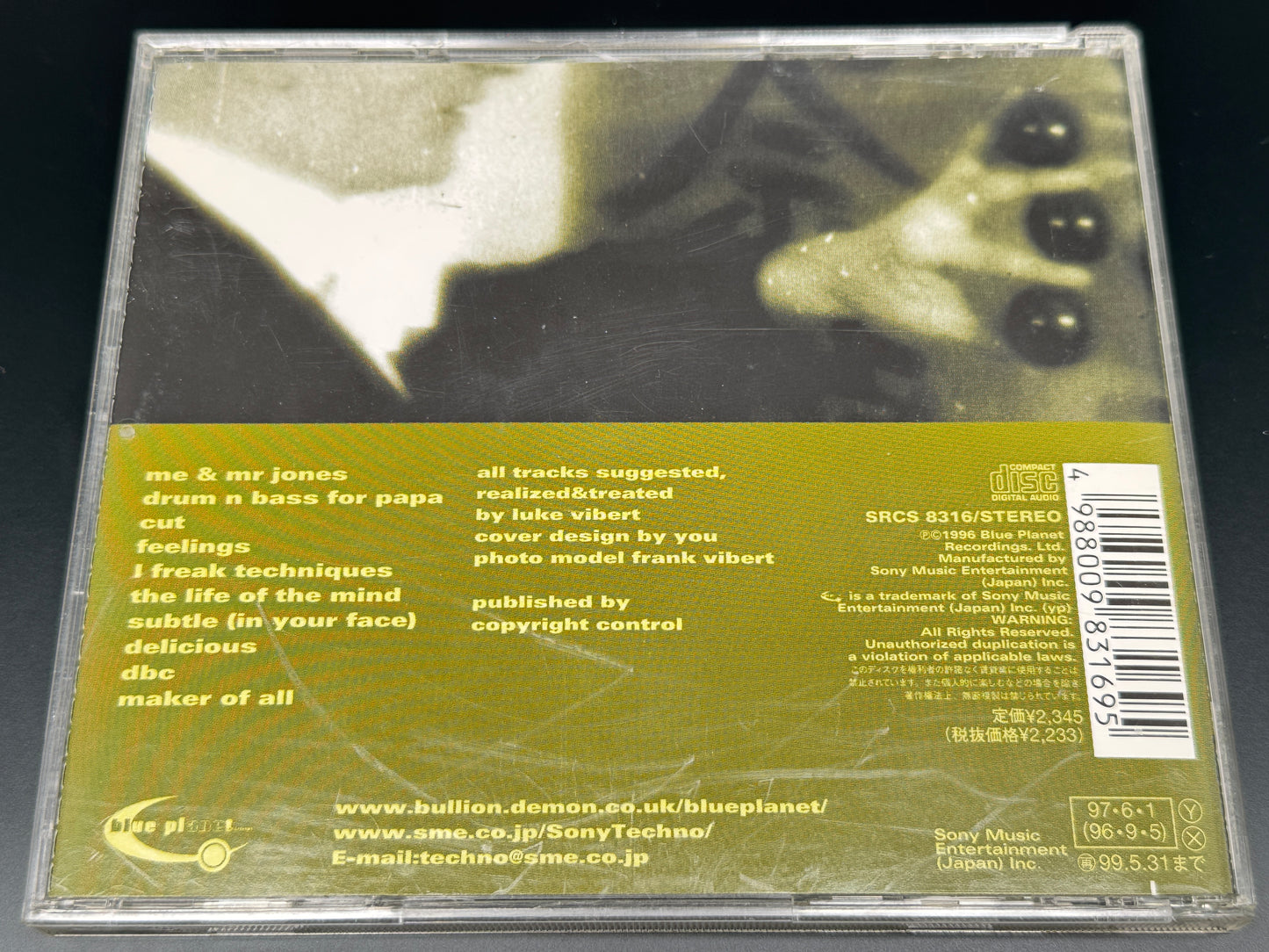 Plug (Luke Vibert) Drum 'n' Bass For Papa Japan Import CD SRCS-8316