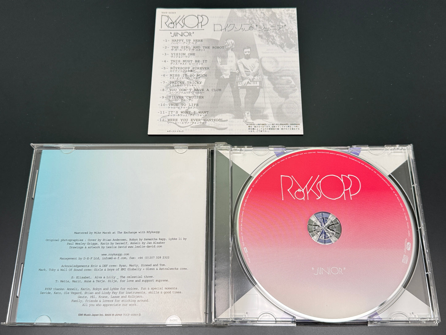 Royksopp Junior Japan Import Bonus Track+1 TOCP-66869