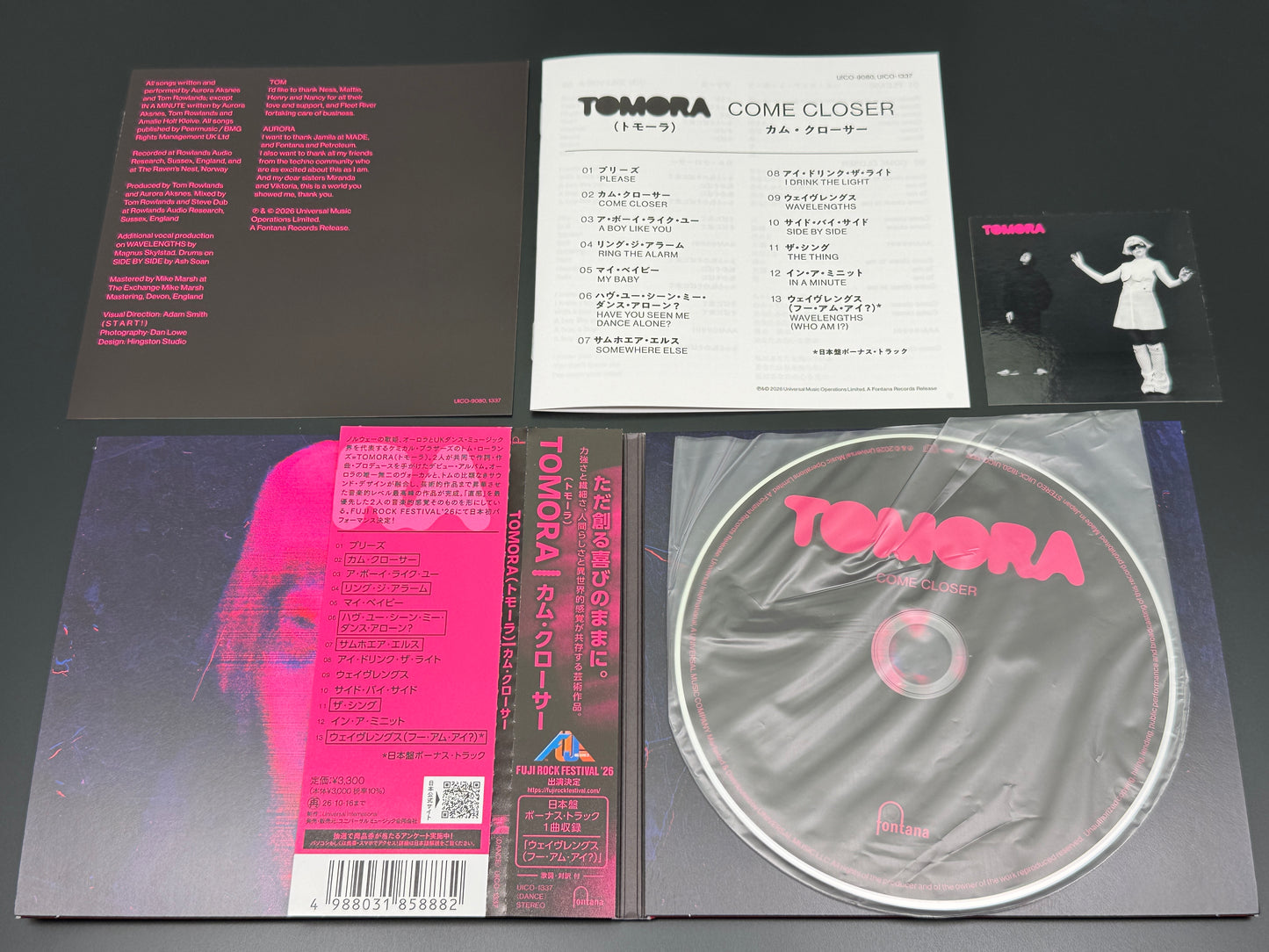 Tomora Come Closer Aurora Tom Rowlands Chemical Brothers Japan Import Bonus Trk