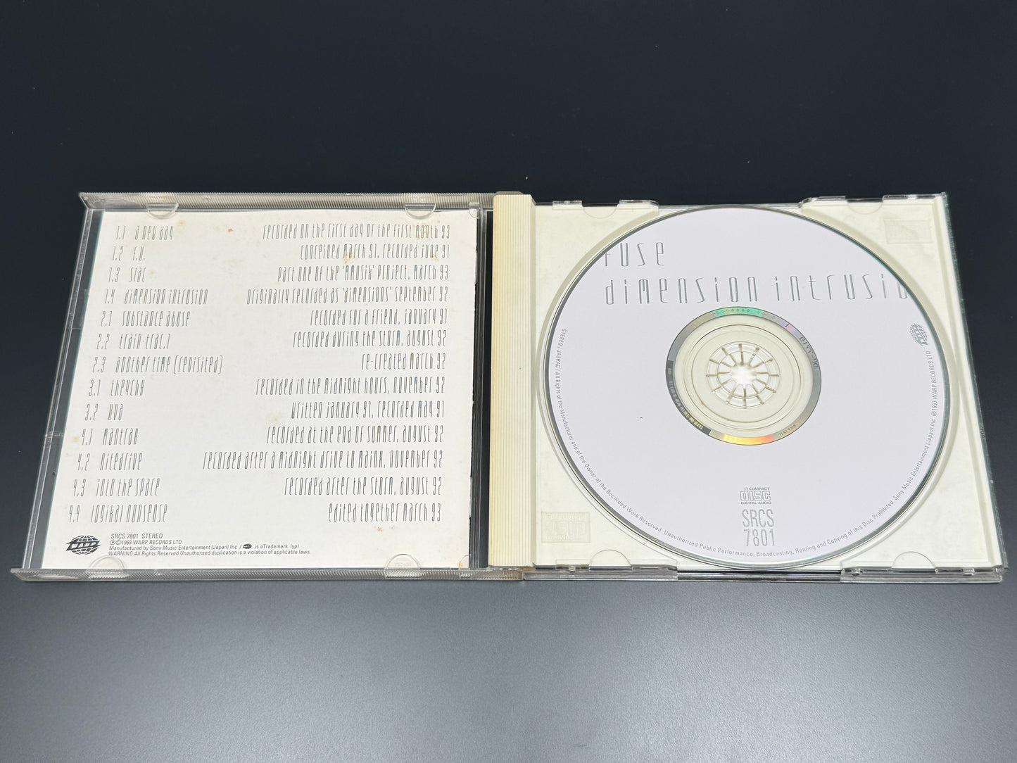 F.u.s.e. Fuse Richie Hawtin Dimension Intrusion Japan Import CD SRCS-7801