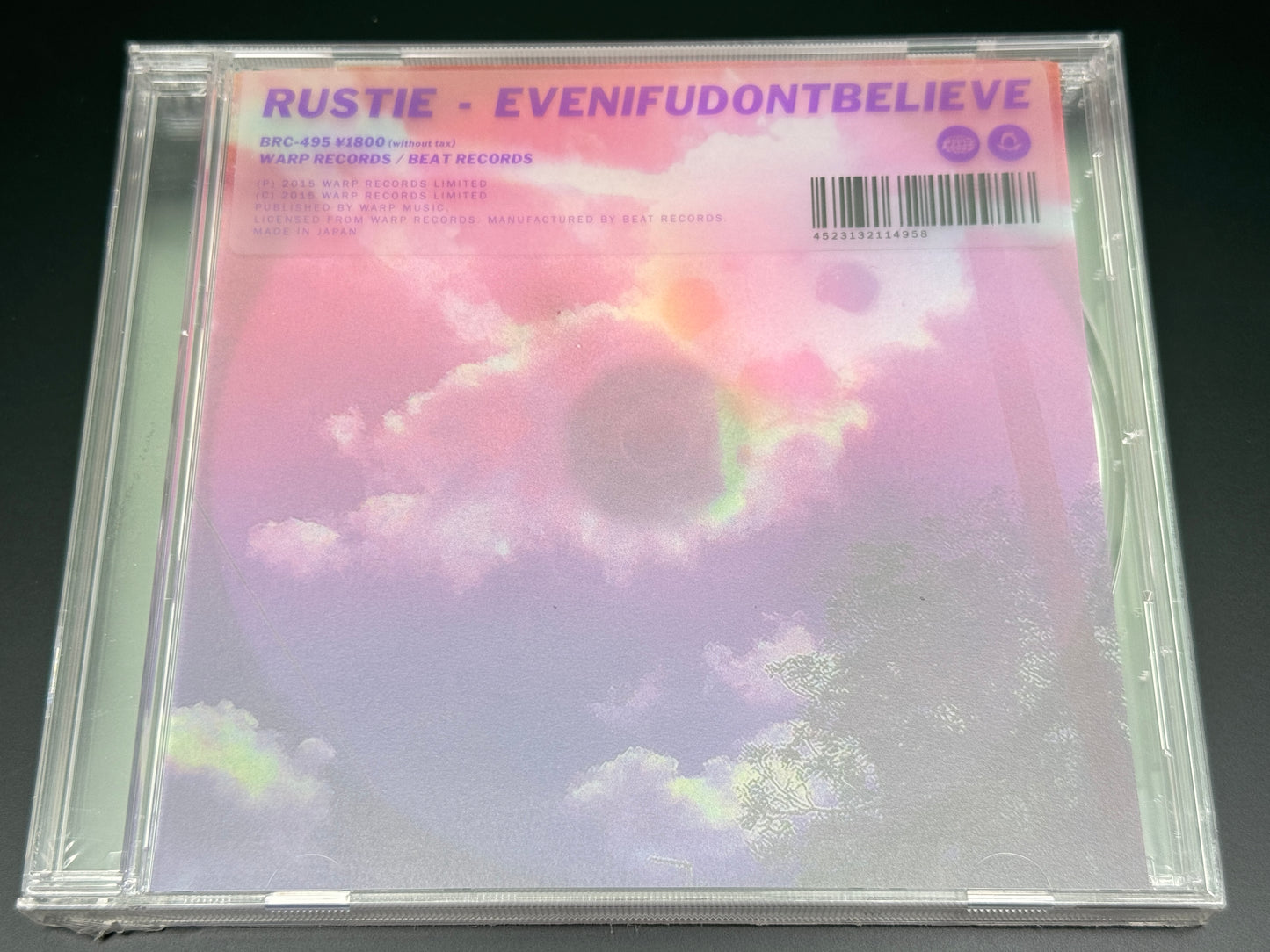 Rustie EVENIFUDONTBELIEVE Japan Import CD BRC-495