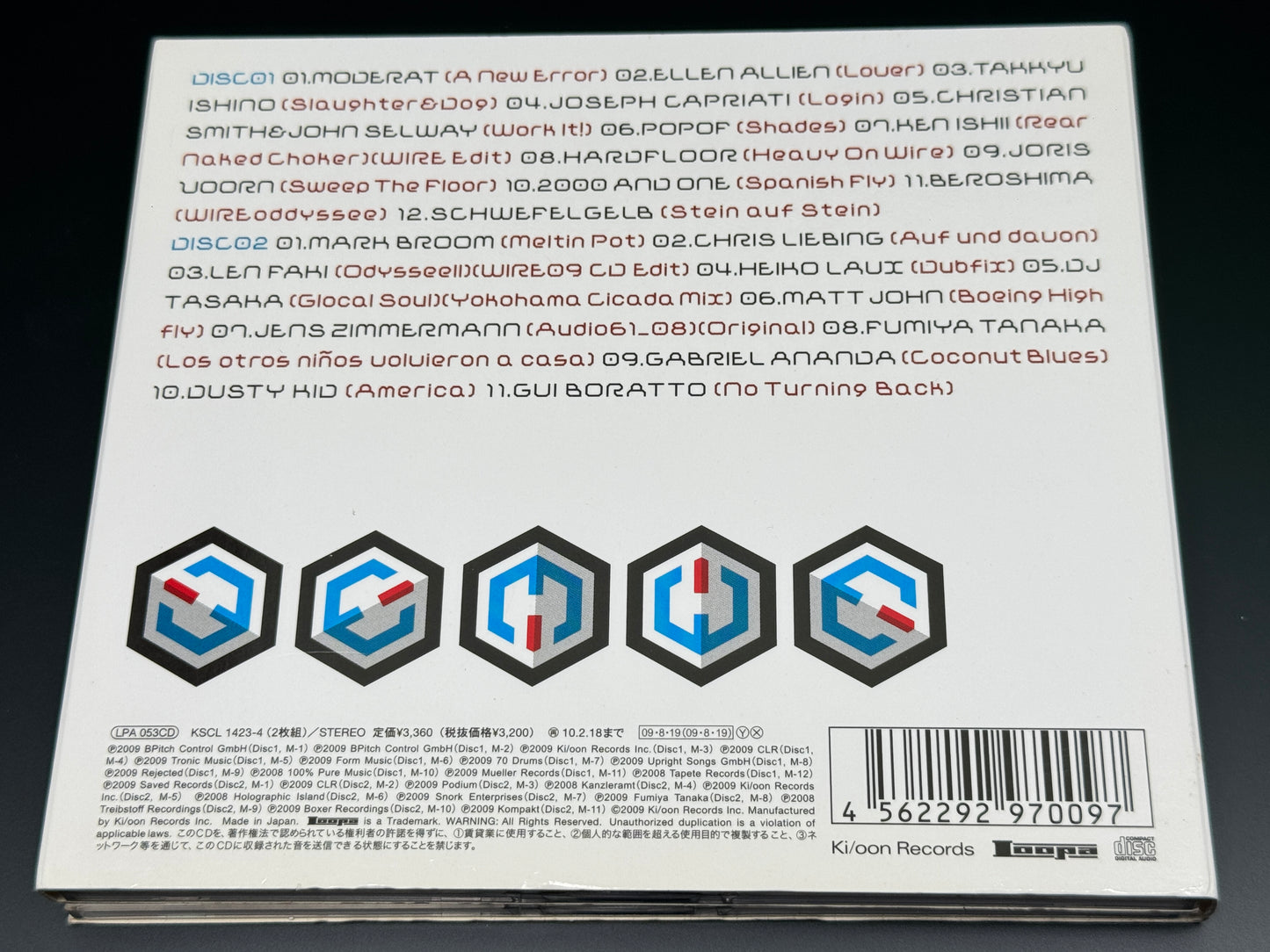 Wire 09 Compilation Japan Import 2CD Moderat,Joris Voorn,Len Faki,Fumiya Tanaka,Takyu Ishino