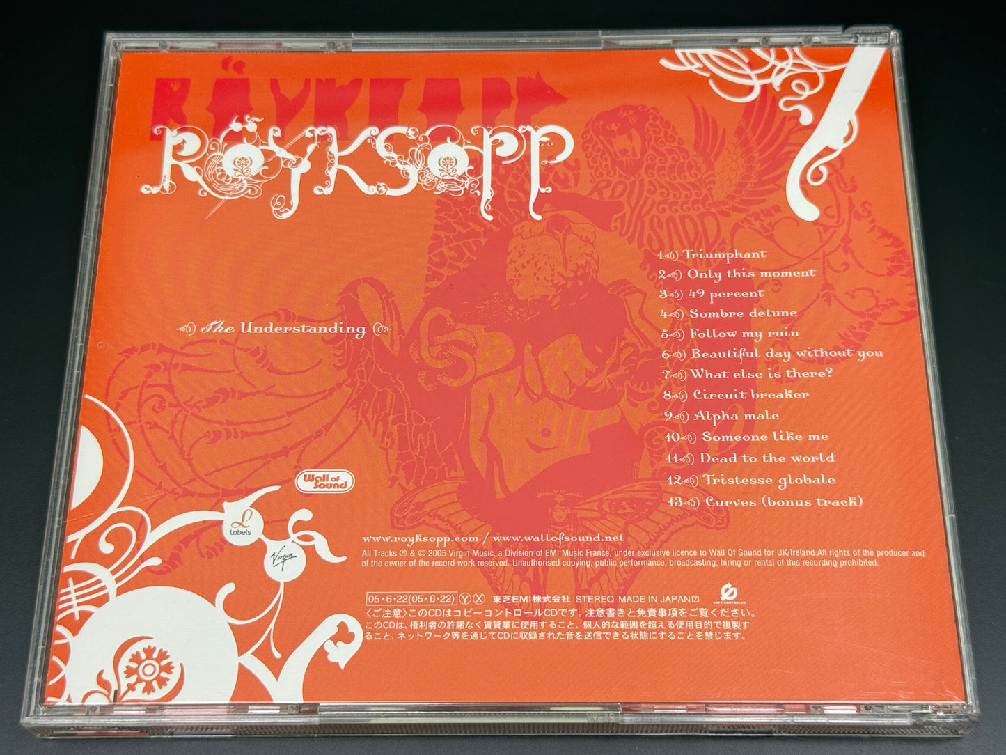 Royksopp The Understanding Japan Import CD w/1 Bonus Trk VJCP-68734