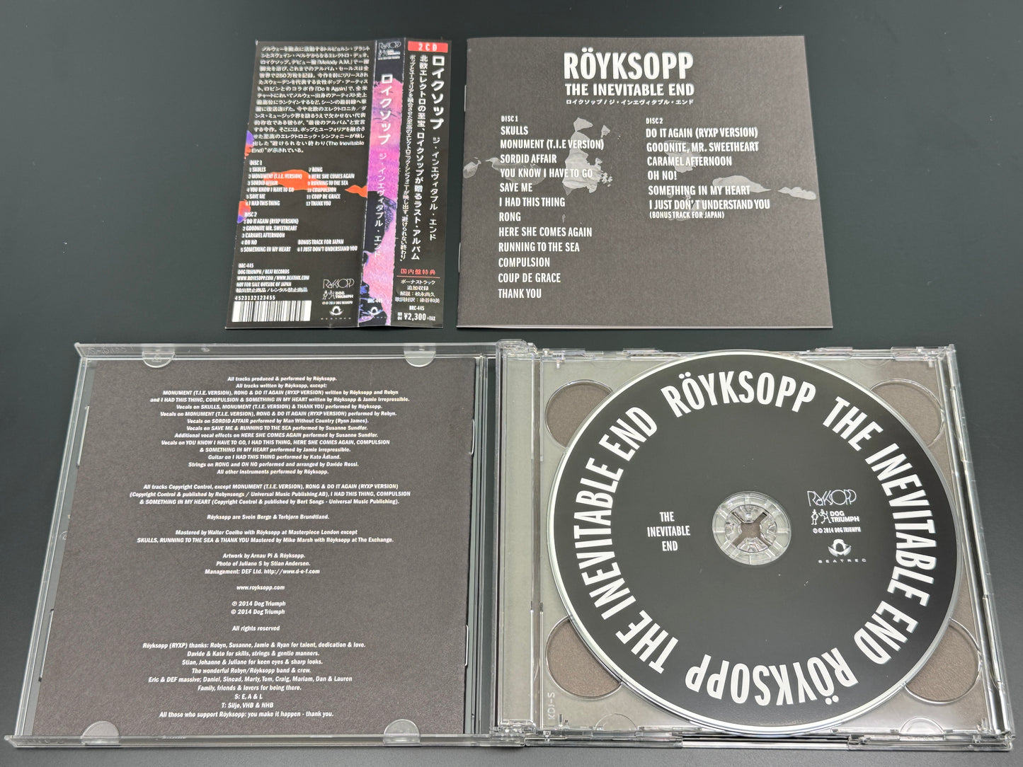 Royksopp Inevitable End Japan Import Bonus Track+1 2CD BRC-445