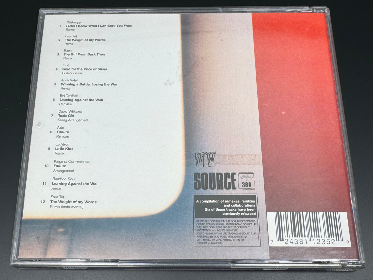 Kings Of Convenience Versus CD Royksopp,Four Tet,Riton,Ladytron Remix