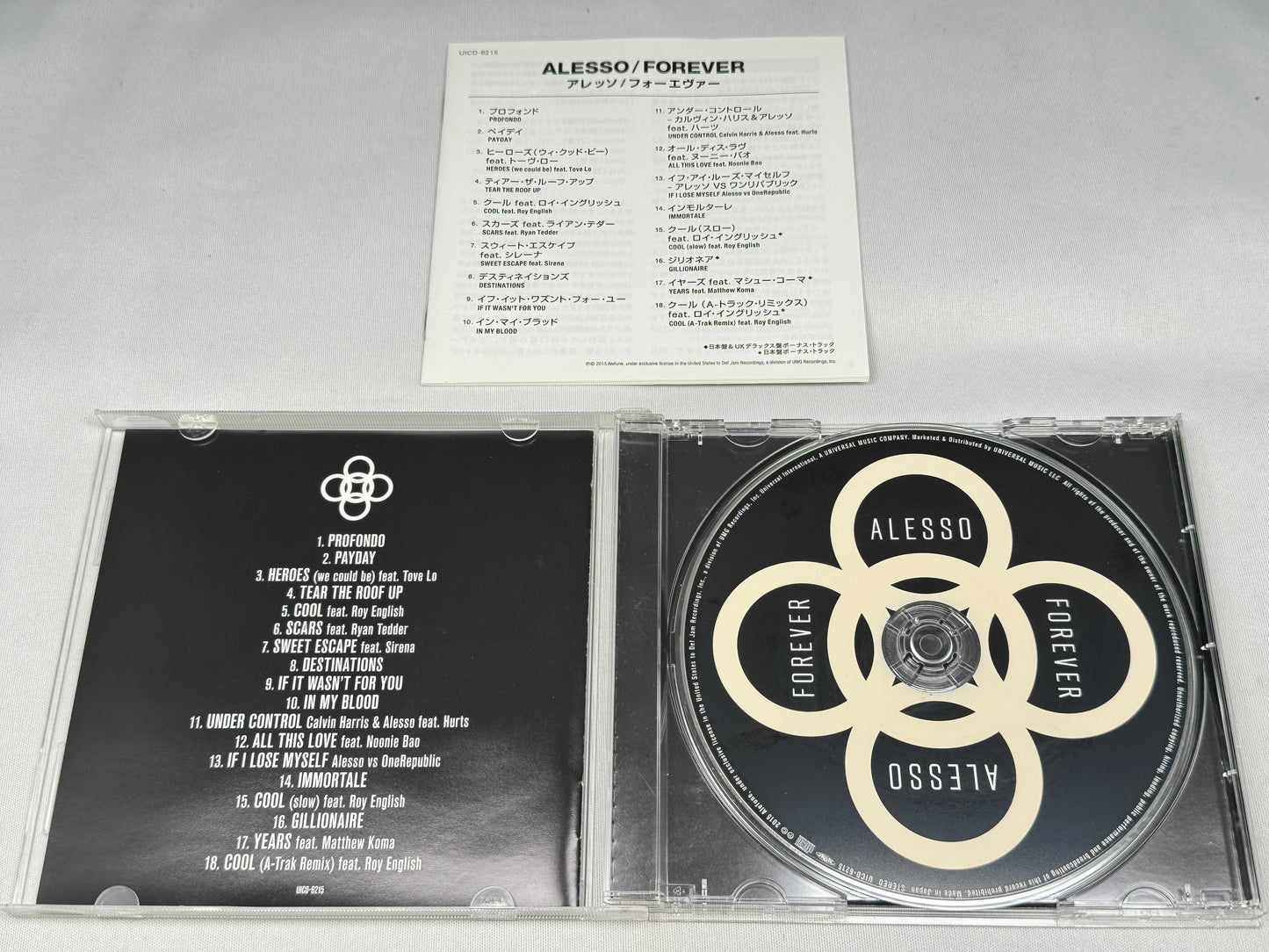 Alesso Forever Japanese CD Bonus Tracks+4 One Republic,Tove Lo,Roy English