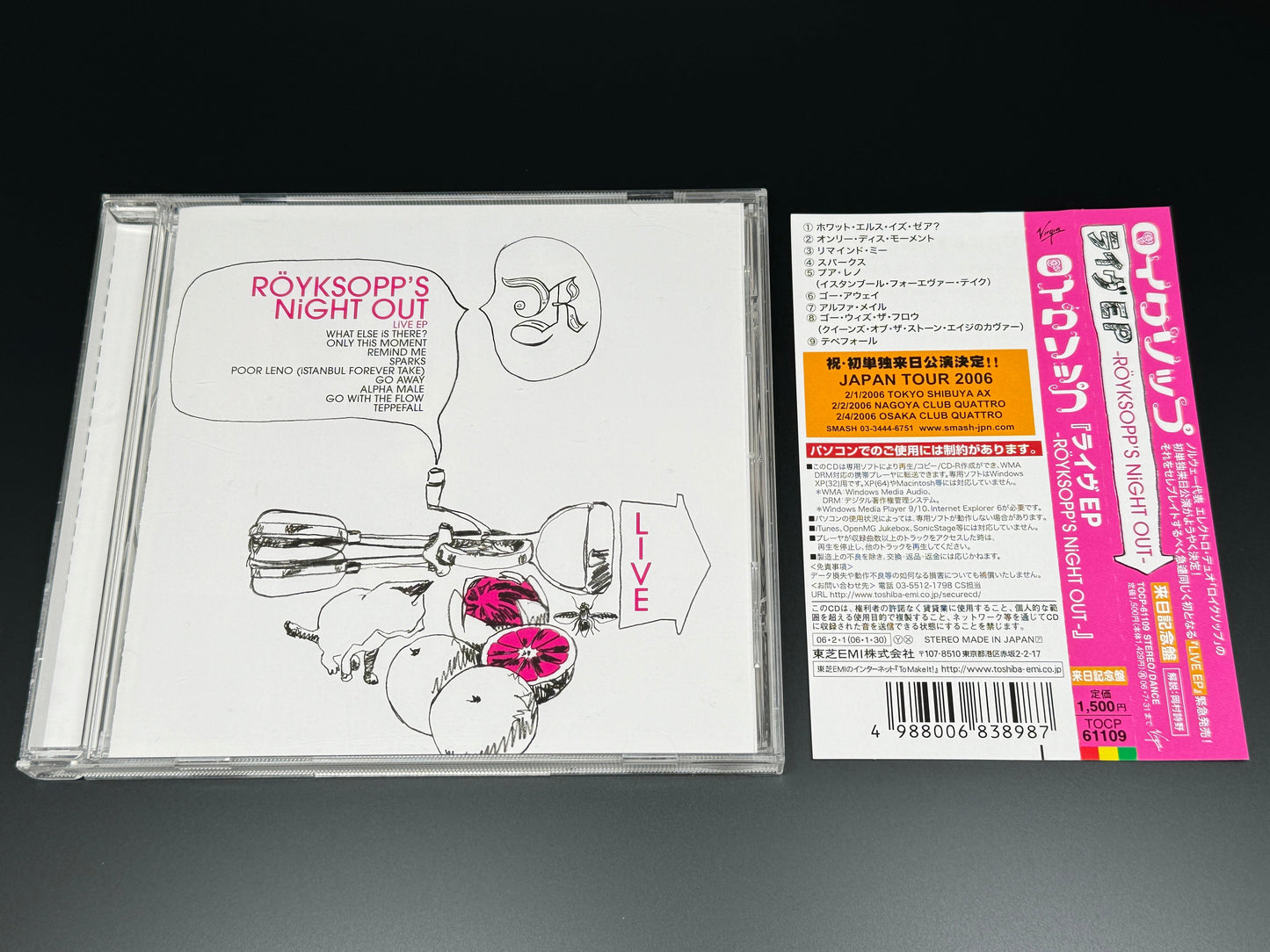 Royksopp Night Out Live EP Japan Import 9Tracks TOCP-61109